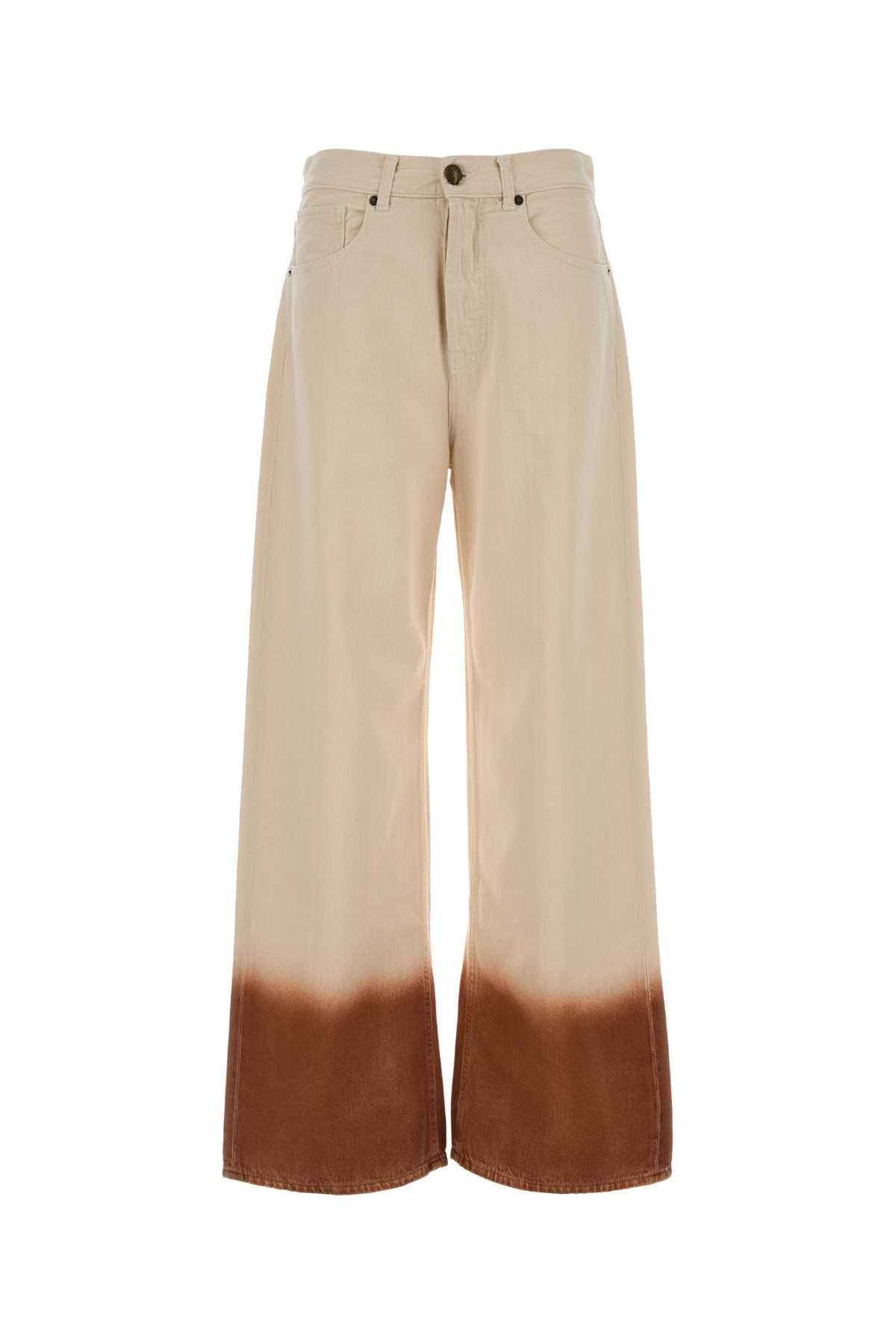 Alanui Shades Jeans — Beige by Alanui