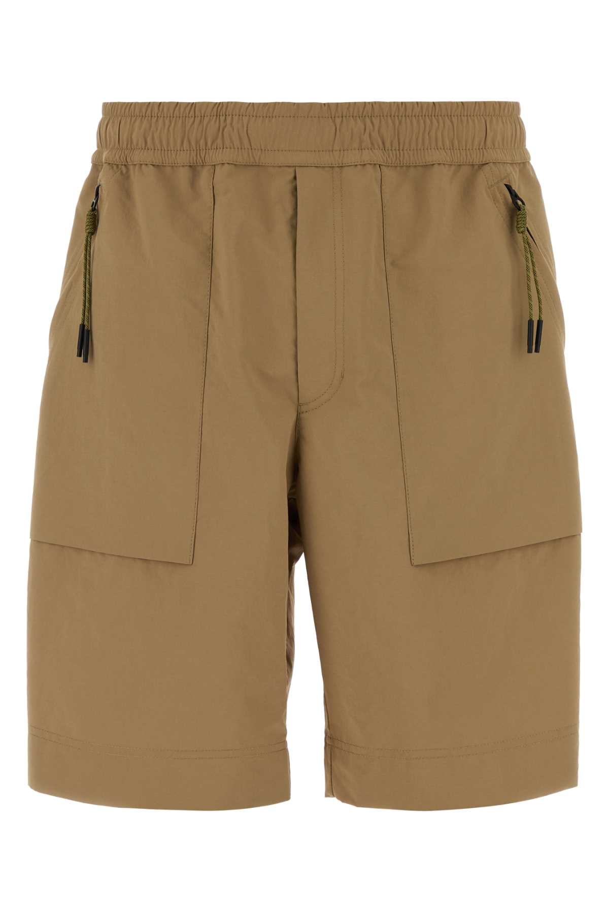 Moncler Grenoble Cargo-Pocket Polyester Bermuda Shorts — Beige by Moncler Grenoble