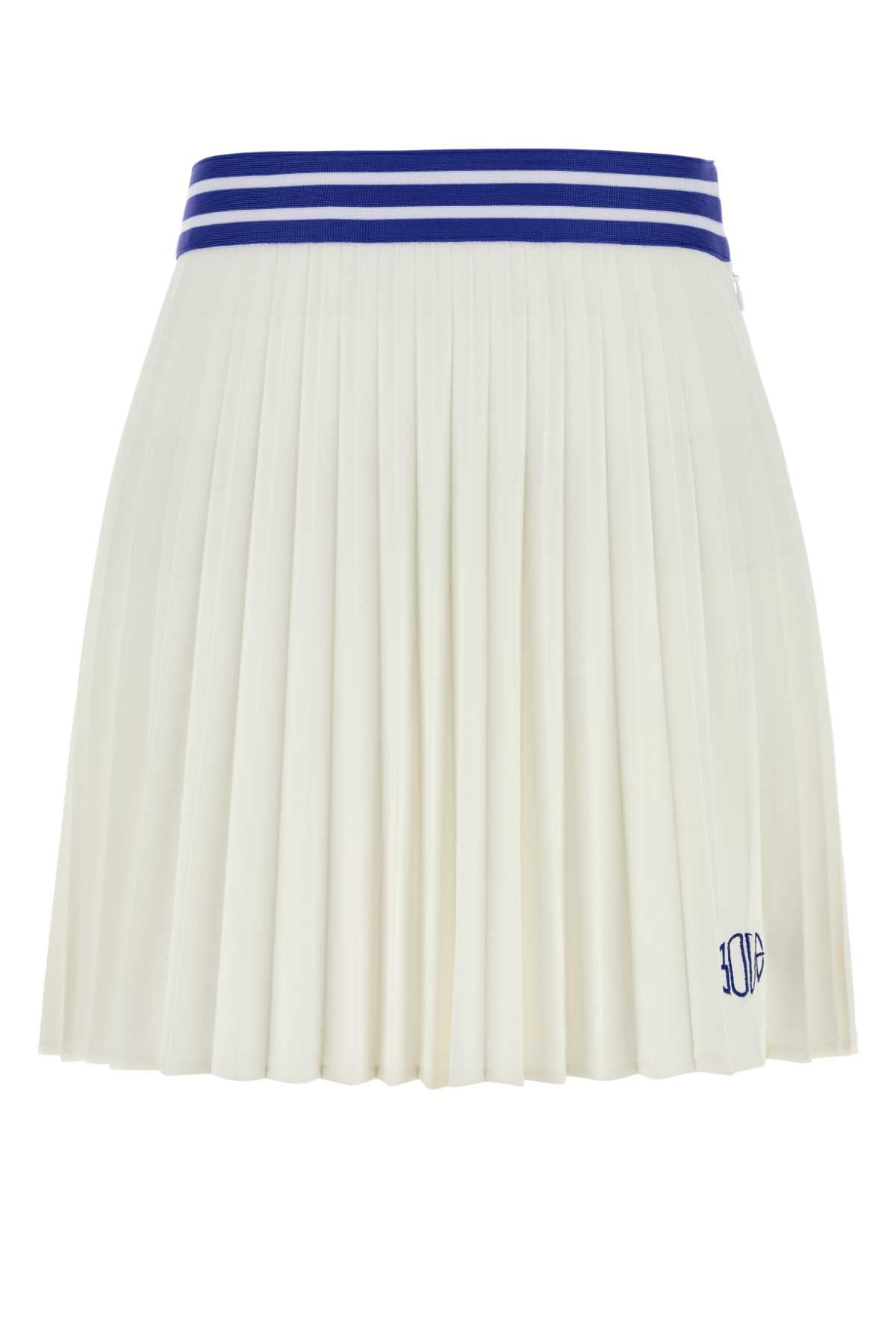 Bode Court Skirt — White by Bode
