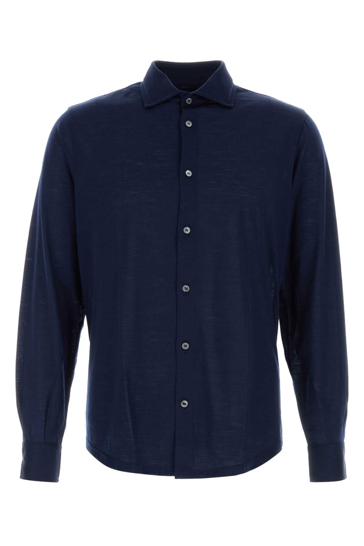 Fedeli Thomas Shirt — Navy by Fedeli