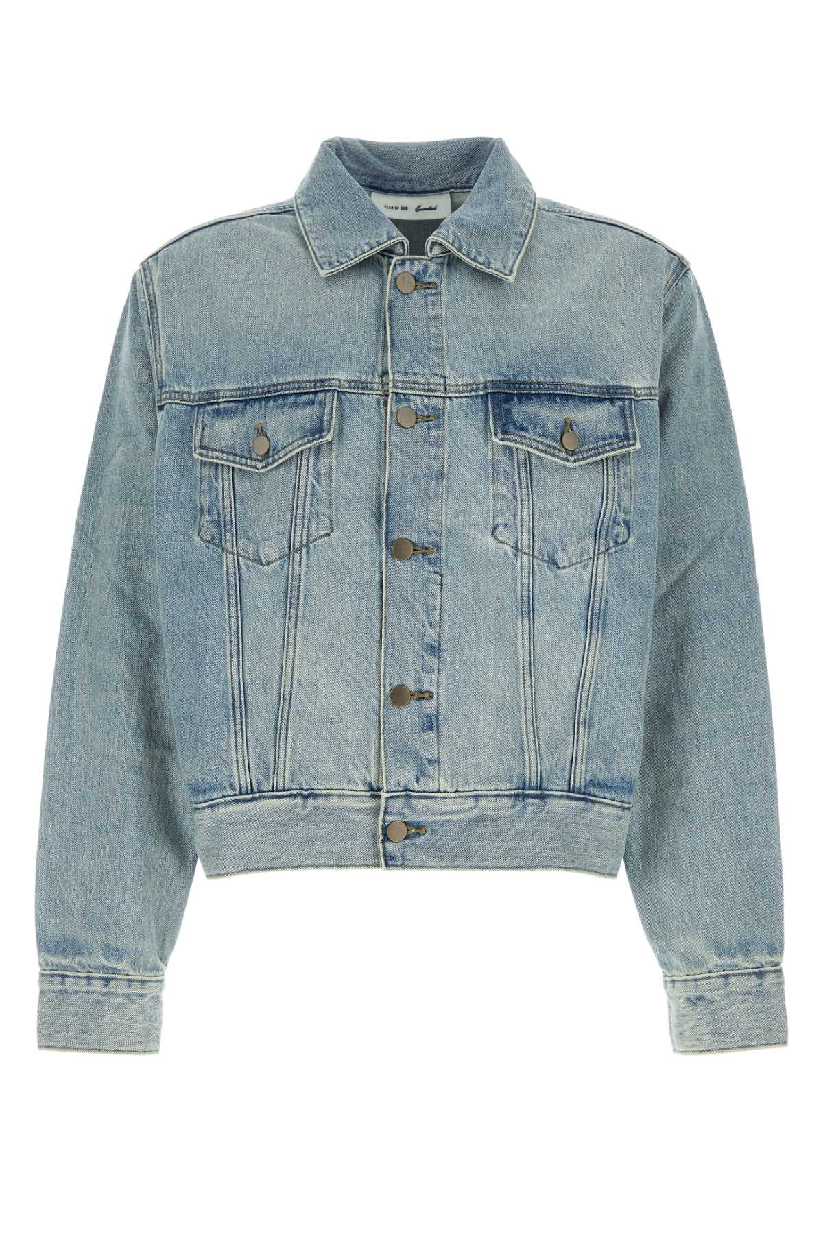 Fear Of God Essential Denim Jacket — Blue by Fear Of God Essential