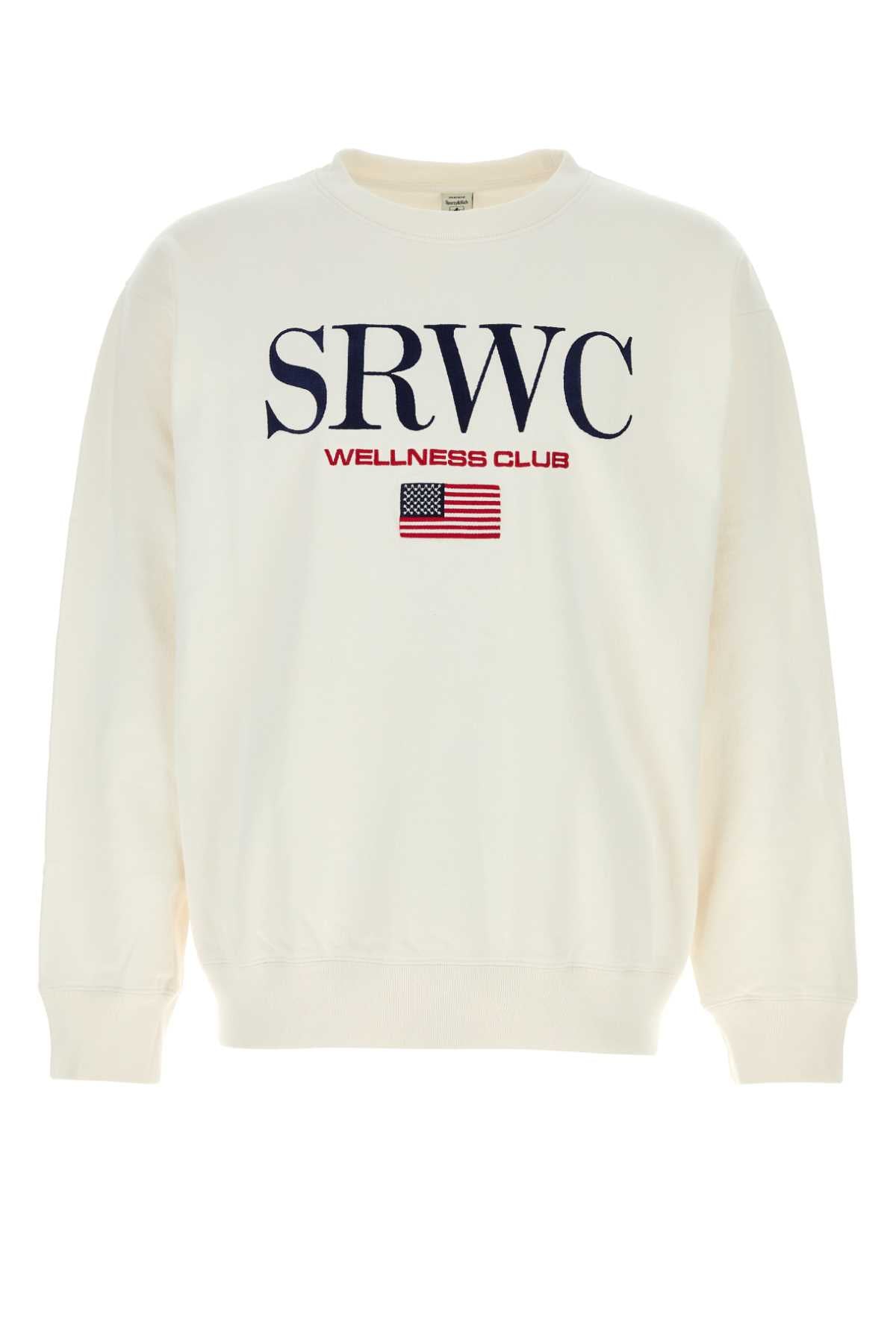 Sporty & Rich Embroidered Sweatshirt — White by Sporty & Rich
