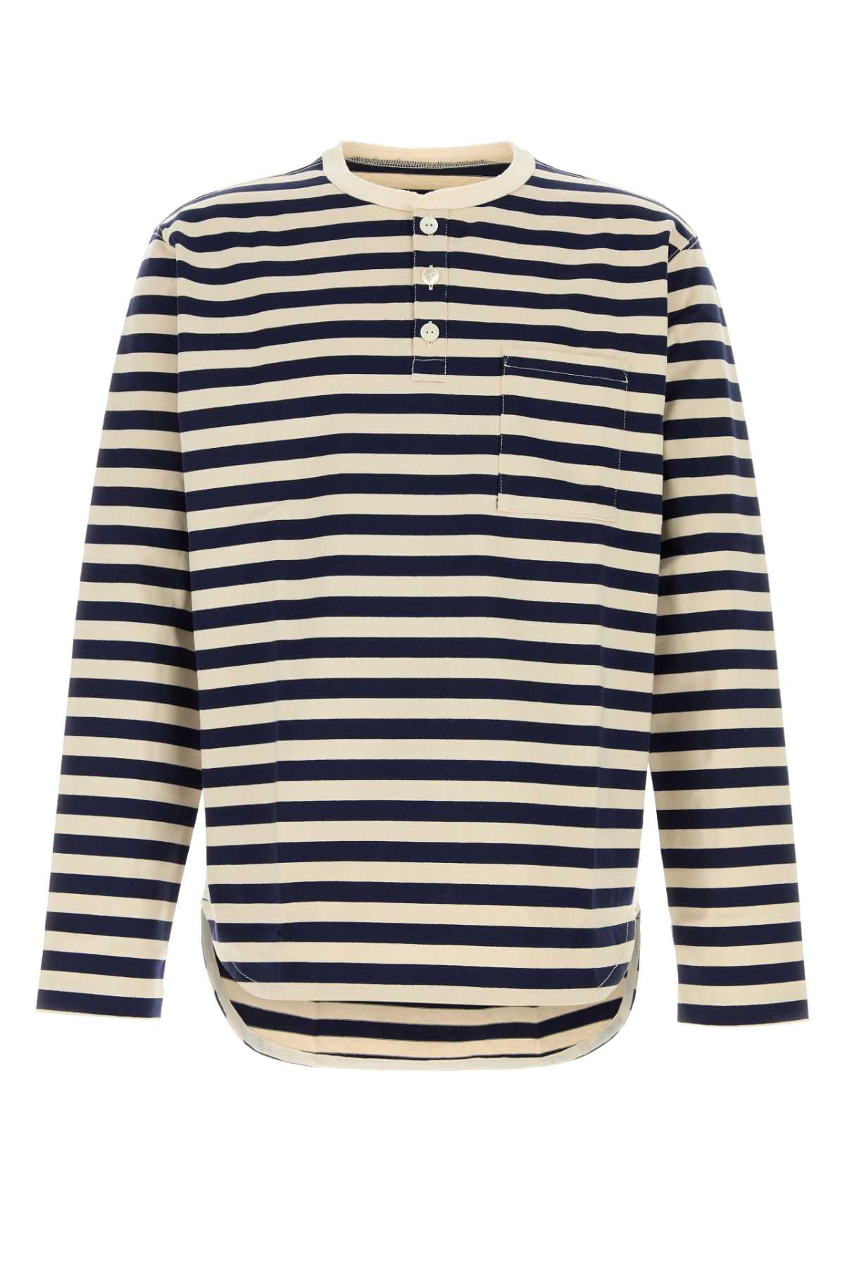 Junya Watanabe Sleeve T-Shirt — Navy by Junya Watanabe