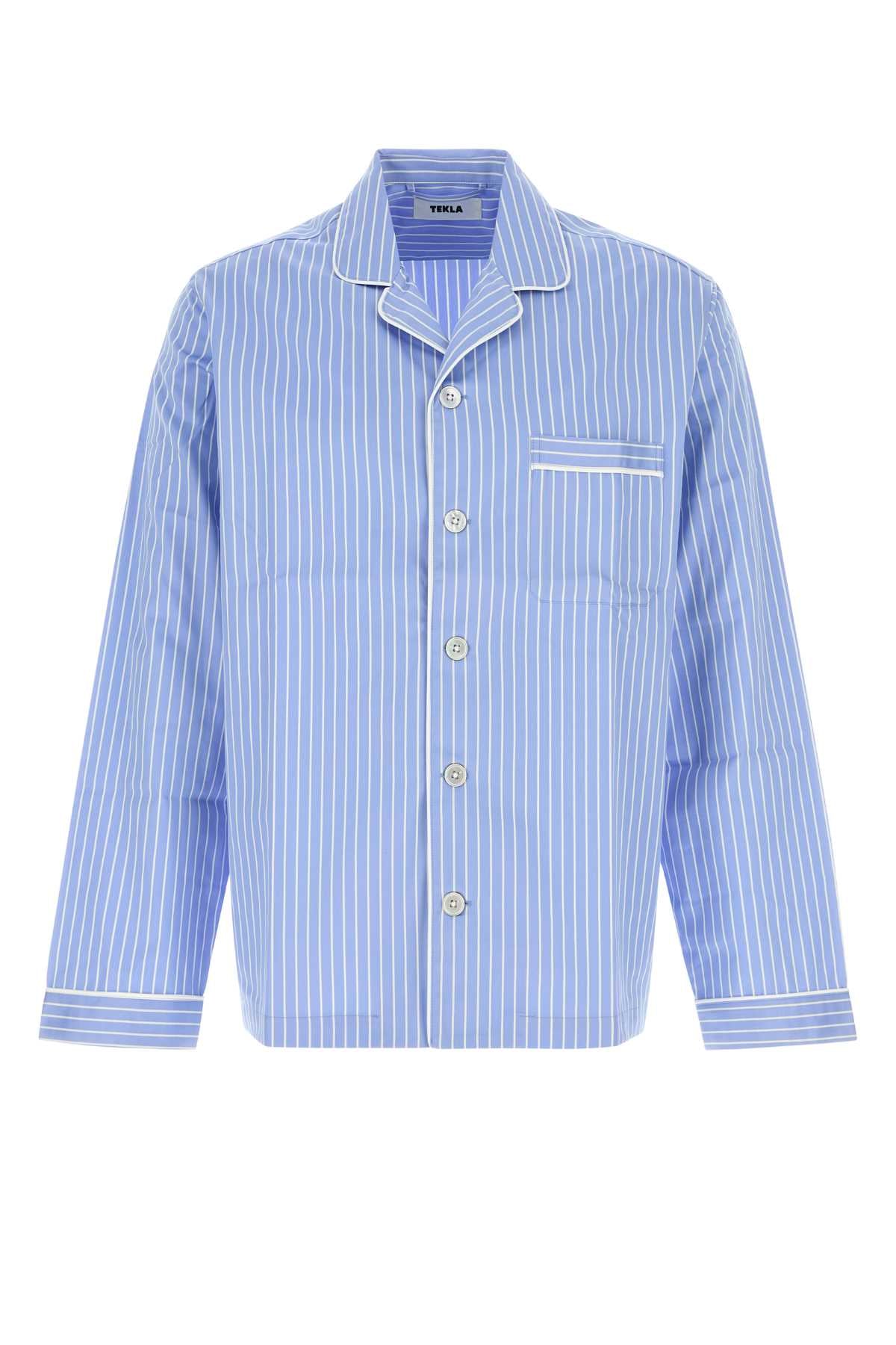 Tekla Pyjamas Shirt — Blue by Tekla