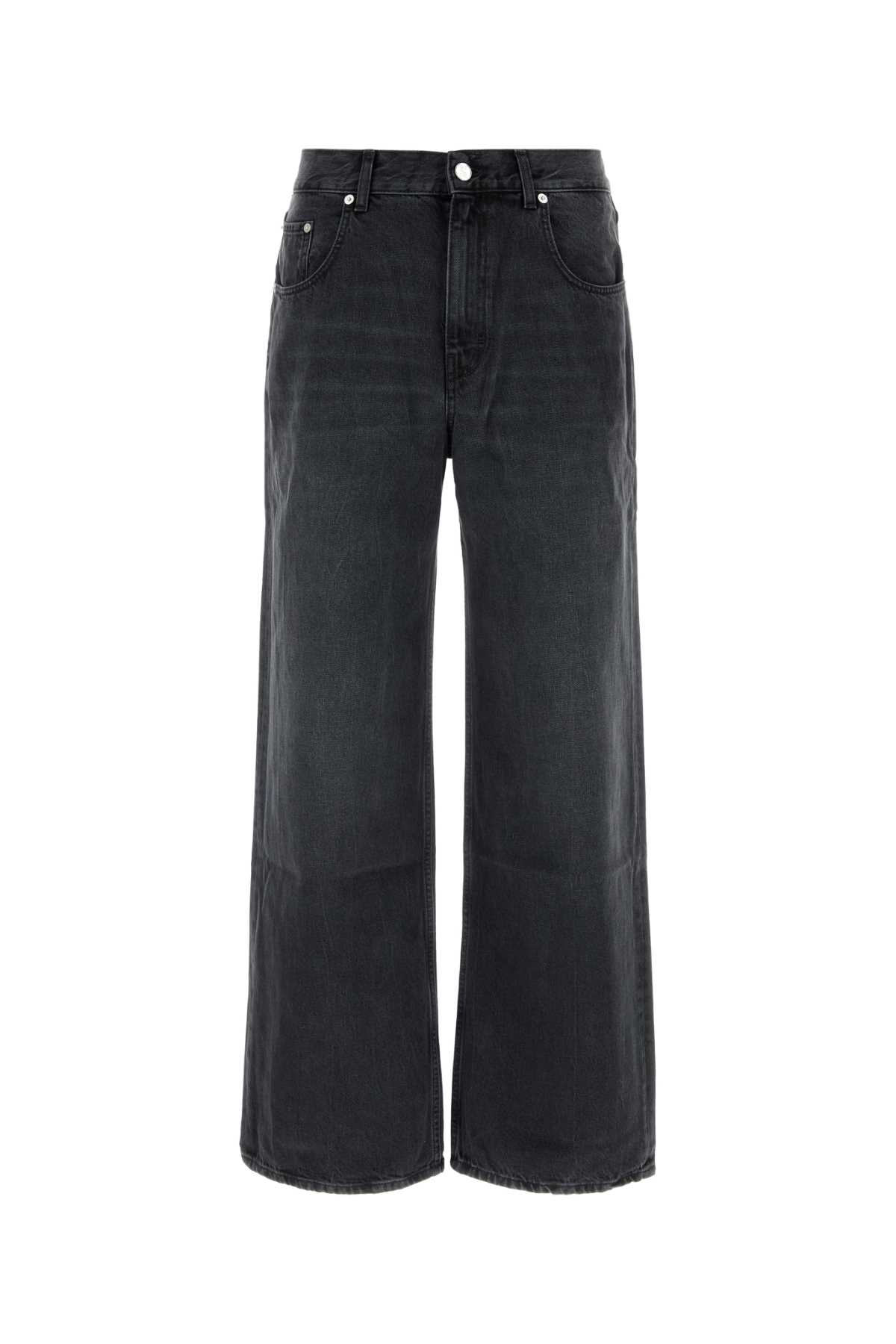 Sefr Black Denim Wide-Leg Jeans — Black by Sefr