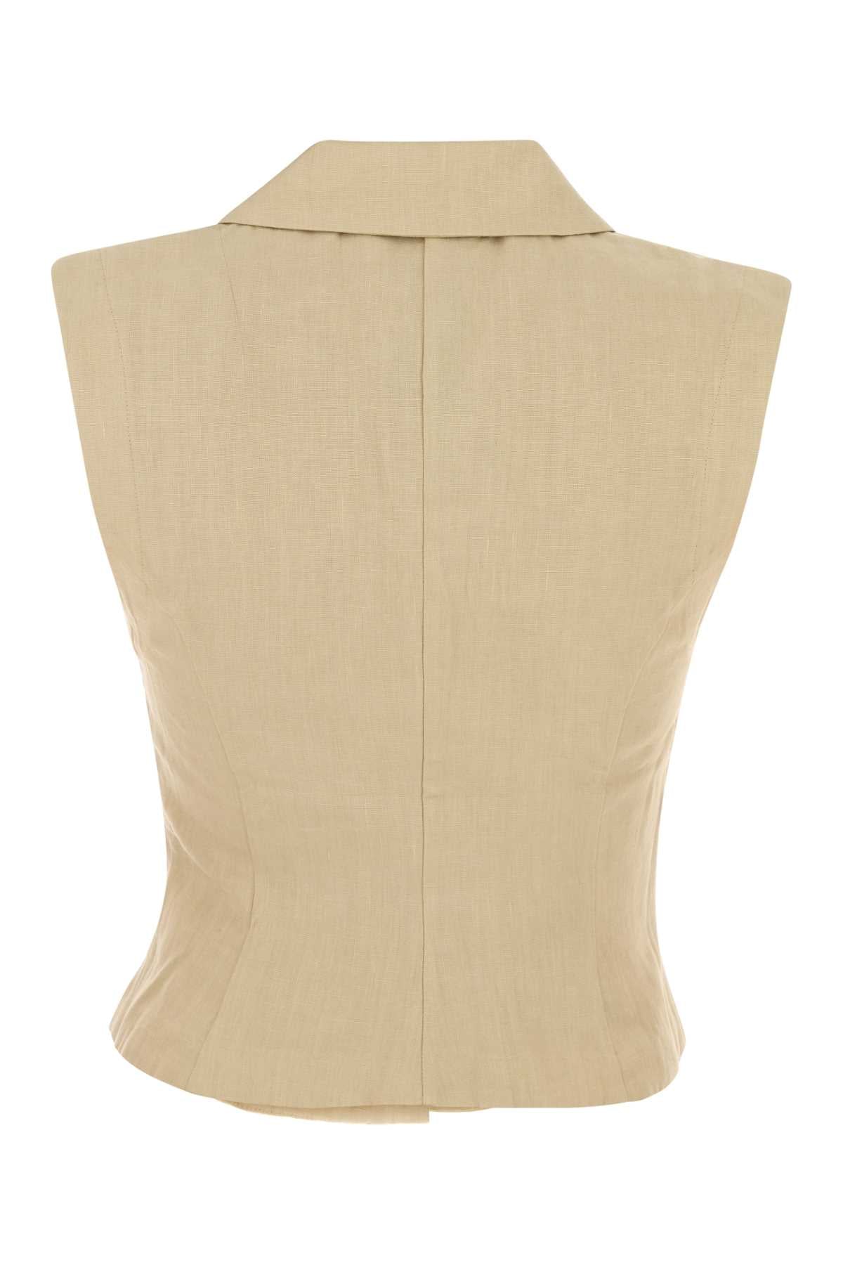 Le Kasha Vest — Beige, view 2
