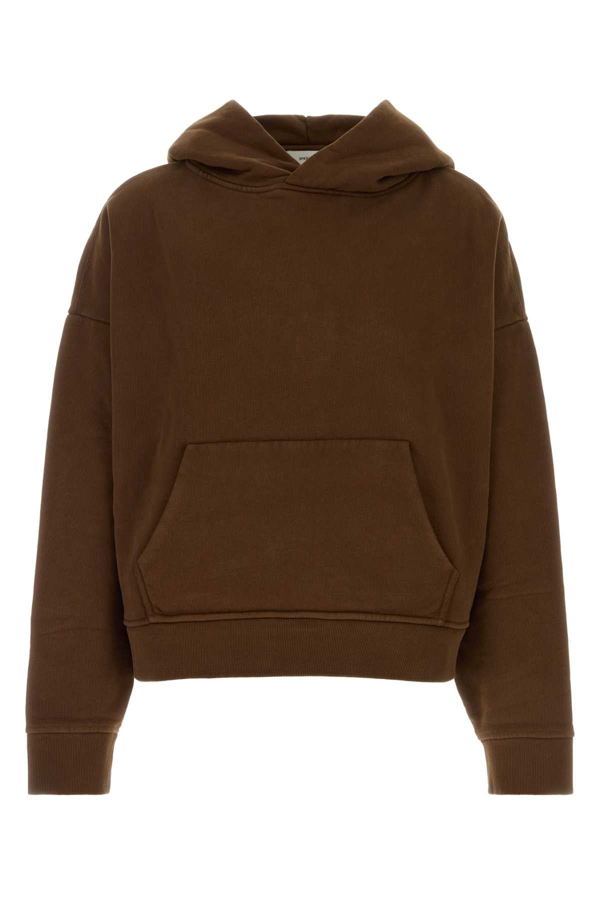 Entire Studios Hood Sweatshirt — Brown by Entire Studios