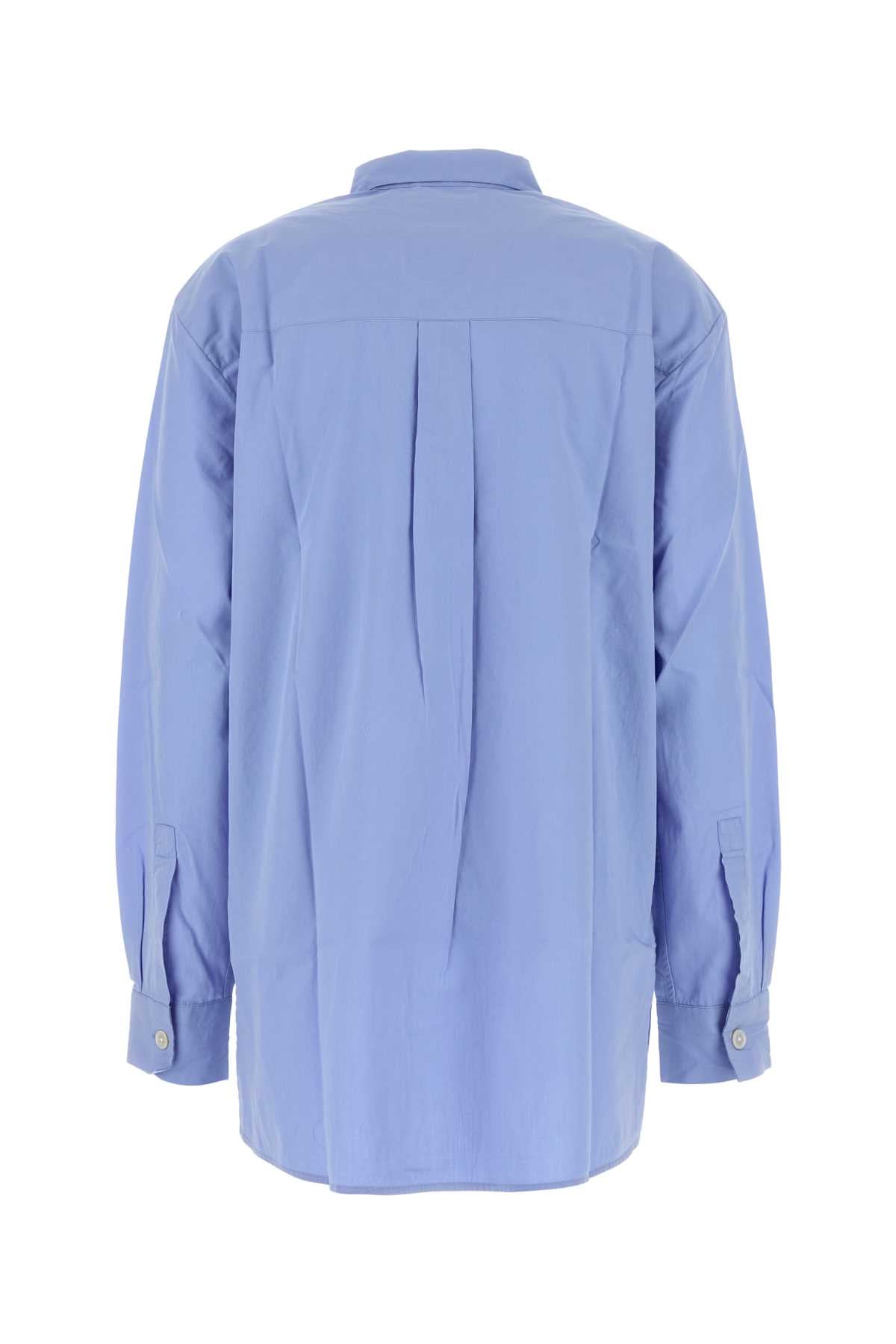 Tekla Pyjamas Shirt — Blue, view 2