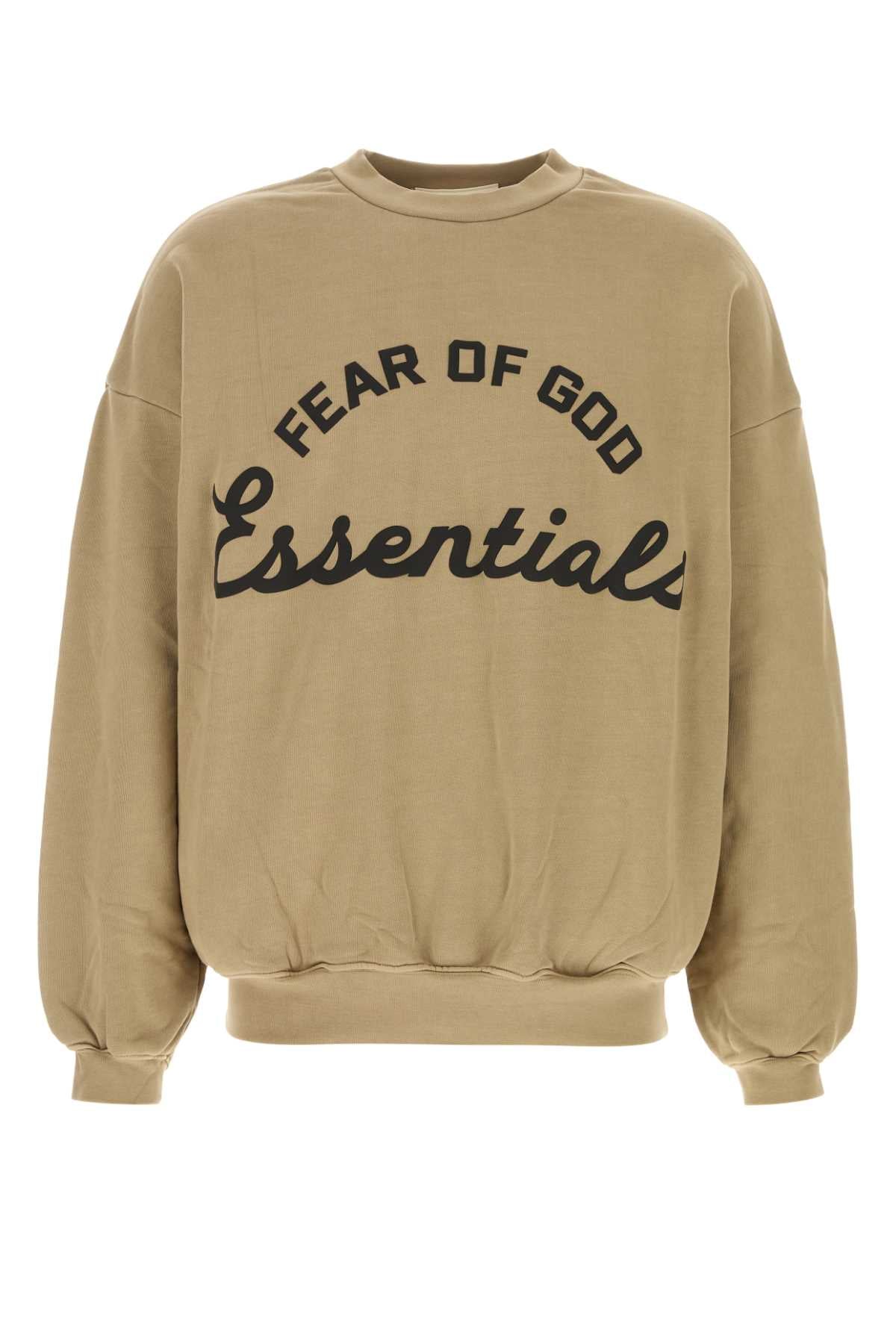 Fear Of God Essential Crewneck Sweatshirt — Beige by Fear Of God Essential