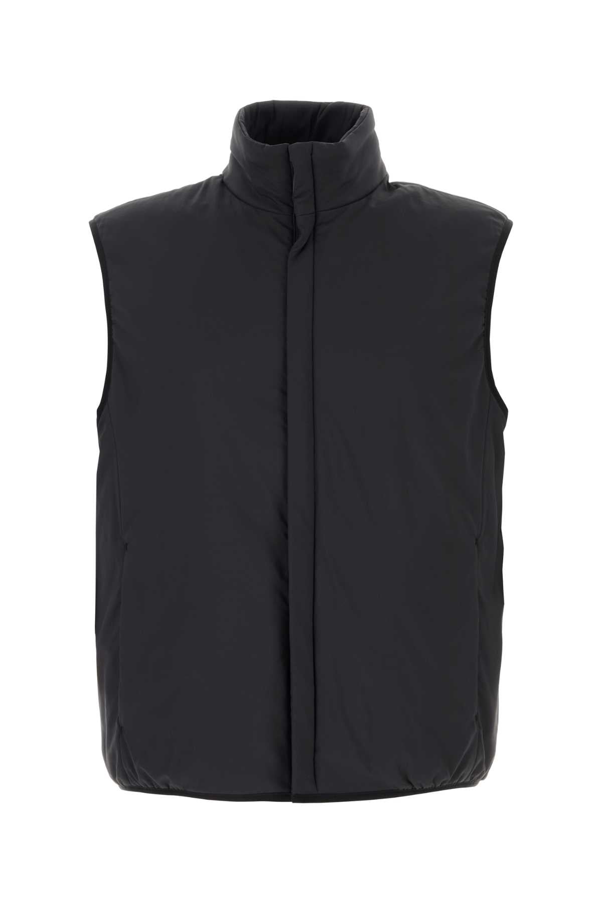 Herno Laminar Quilted Nylon Vest — Black by Herno Laminar
