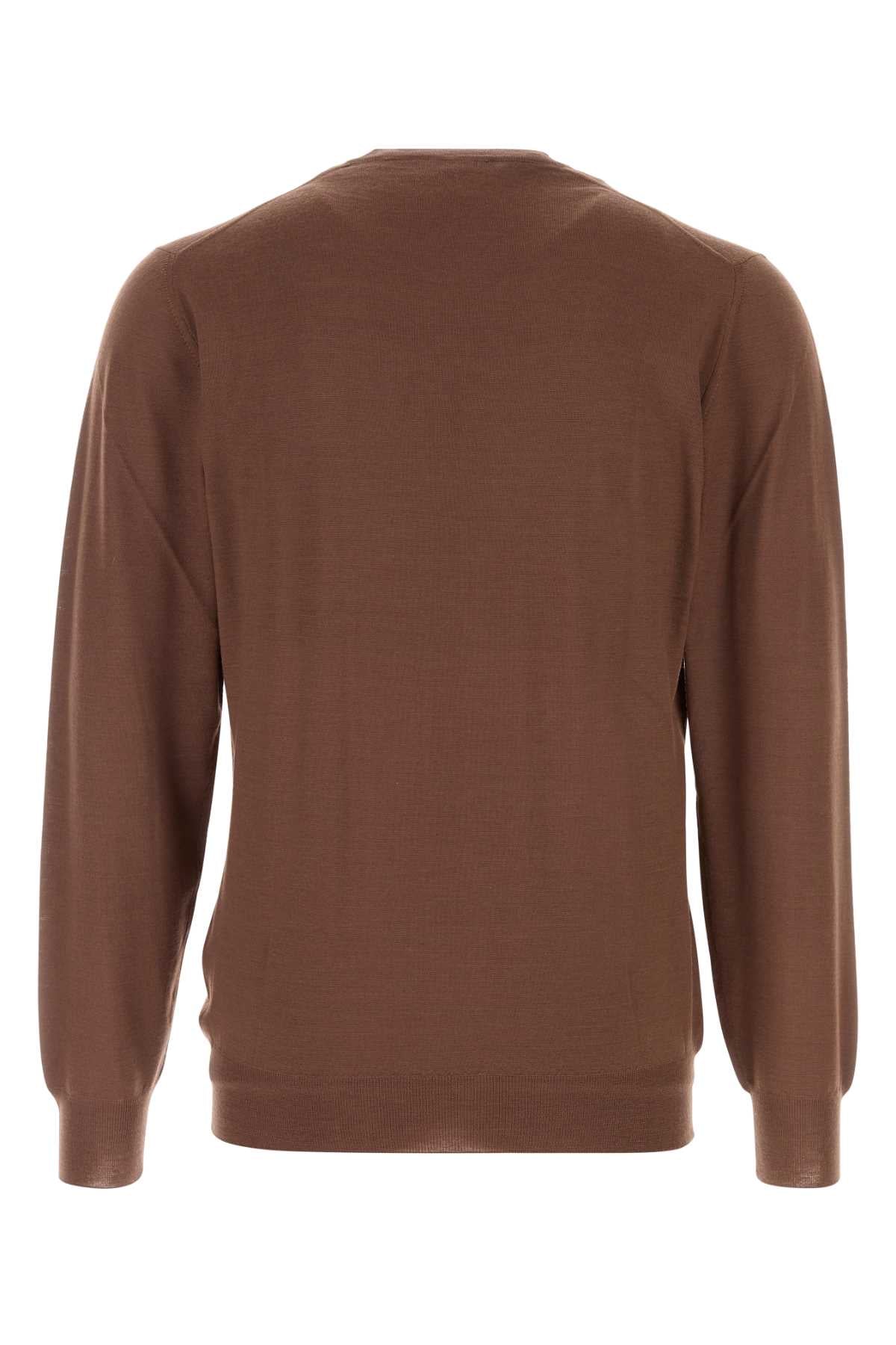 Fedeli Sweater — Brown, view 2