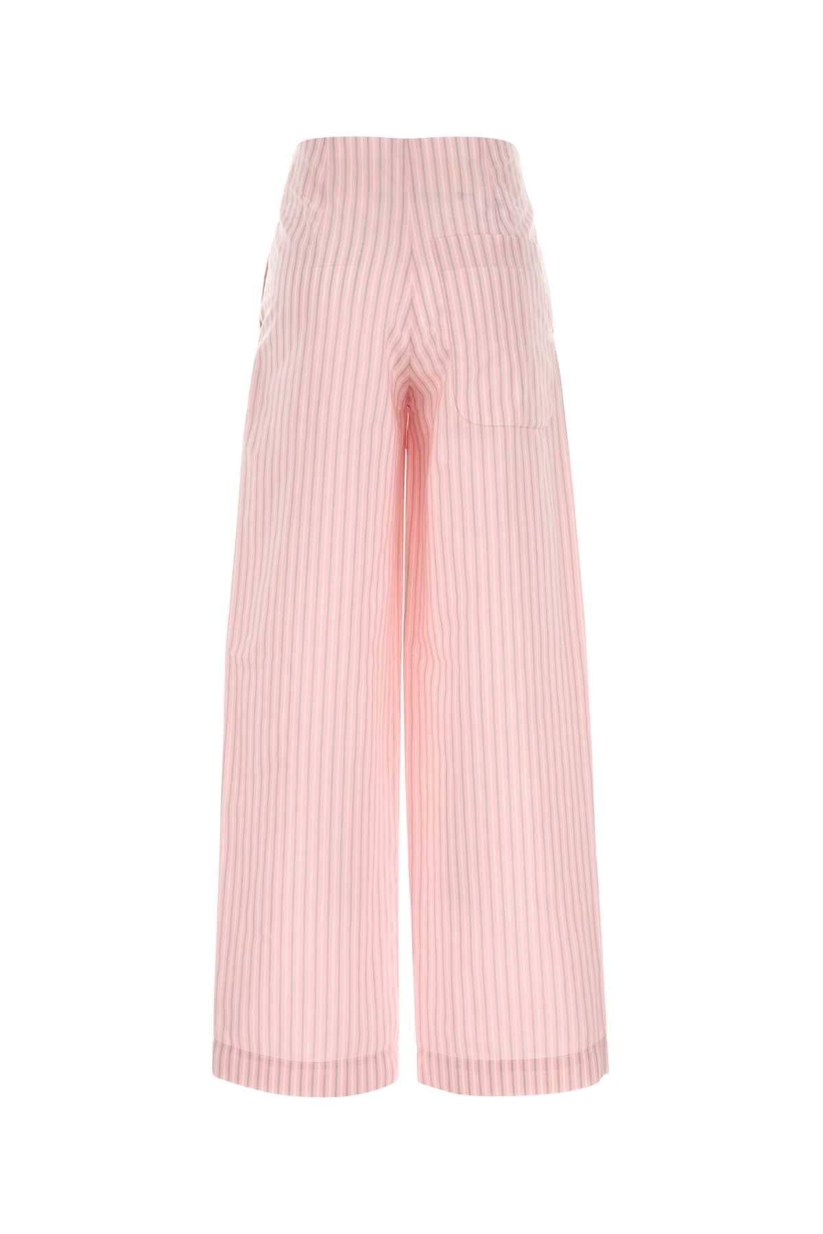 Philosophy Di Lorenzo Serafini Embroidered Poplin Trousers — Pink, view 2