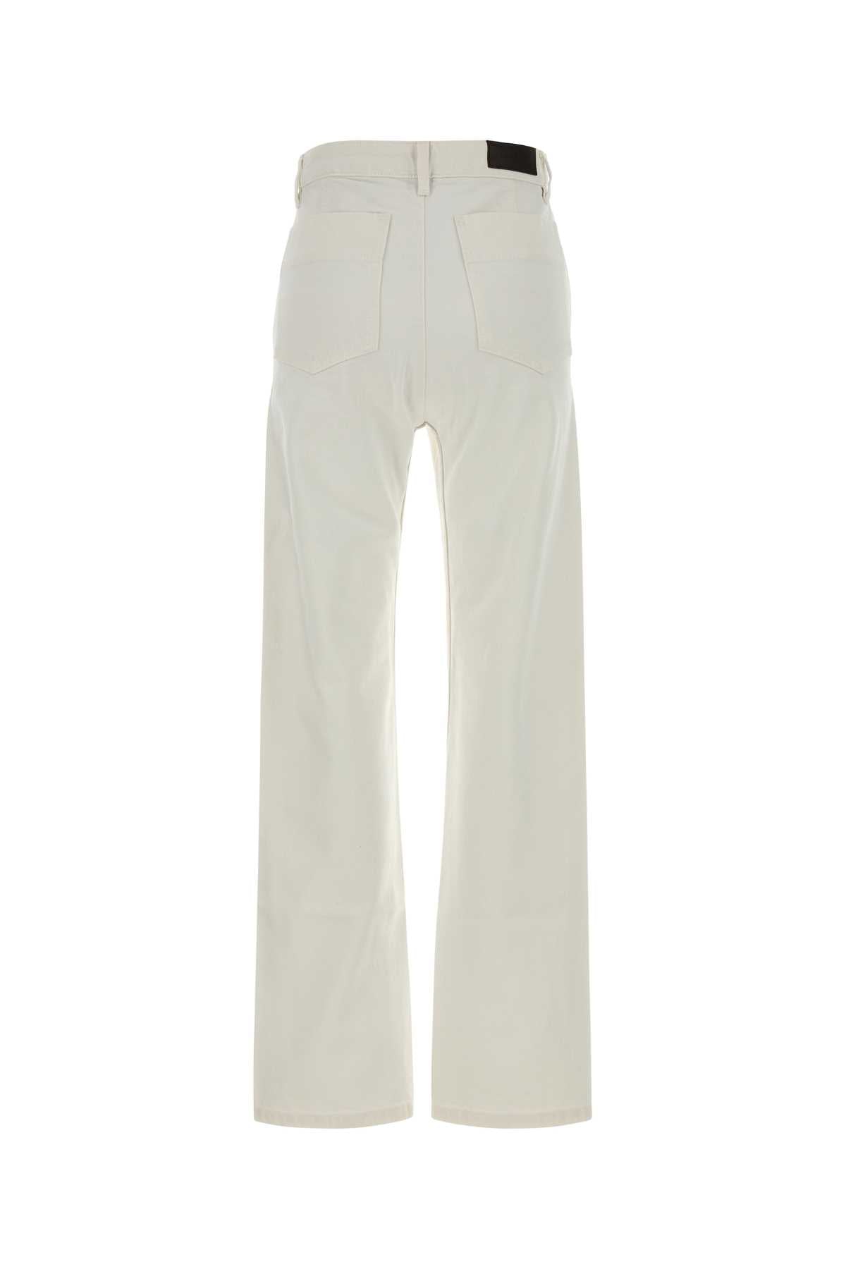 Lemaire Five Pockets Jeans — White, view 2