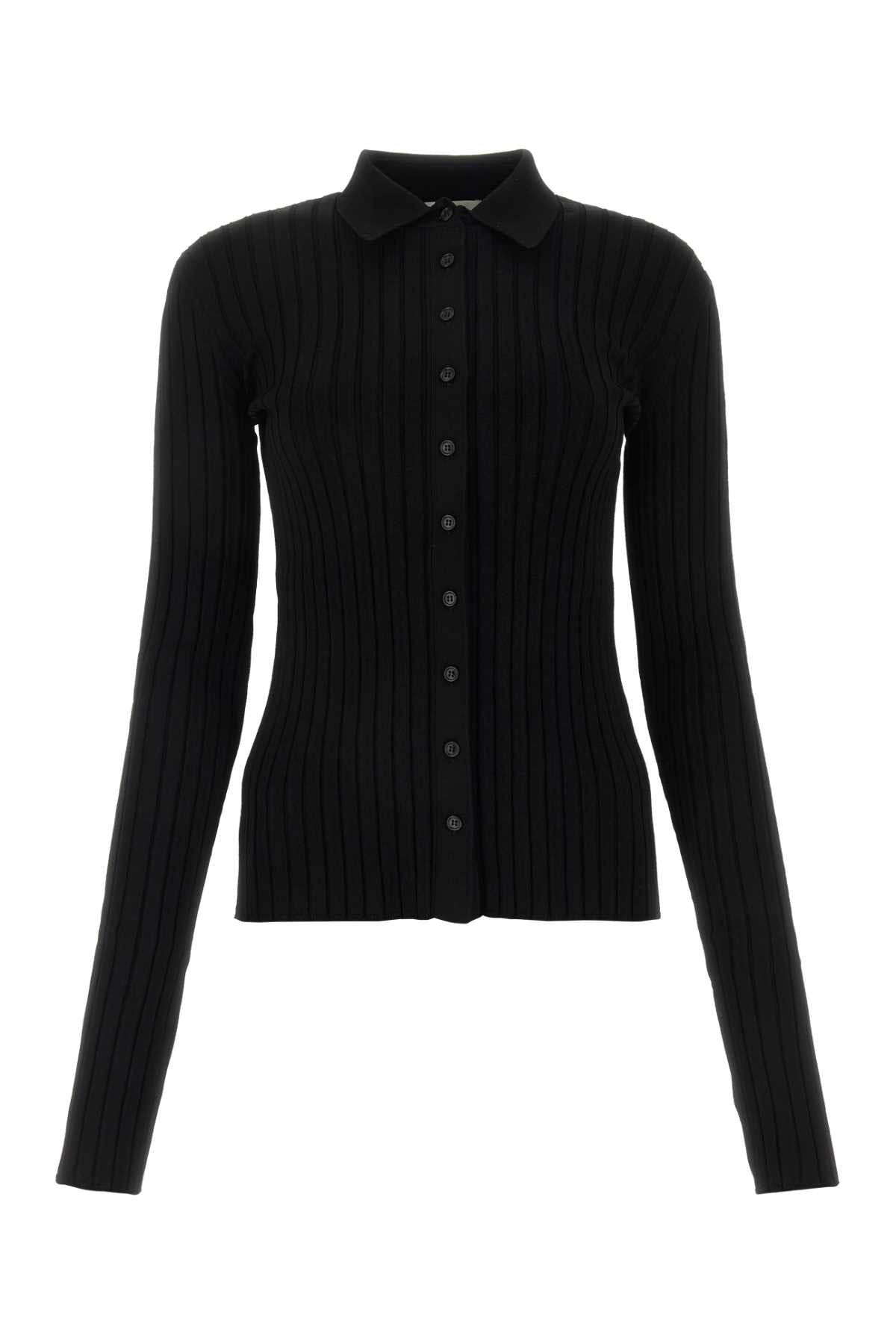 Nensi Dojaka Shirt Cardigan — Black by Nensi Dojaka