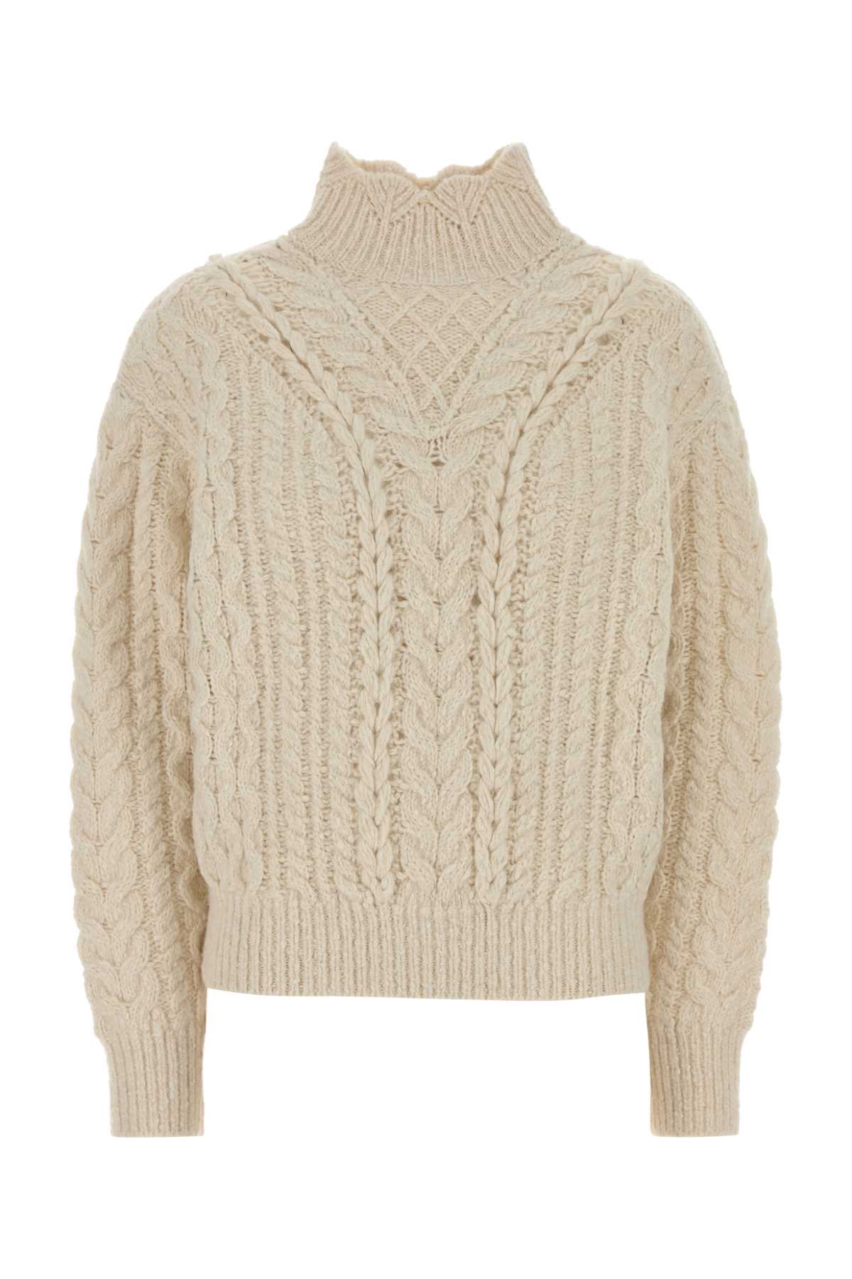 Isabel Marant Etoile Cable-Knit Wool Blend Sweater — Beige by Isabel Marant Etoile