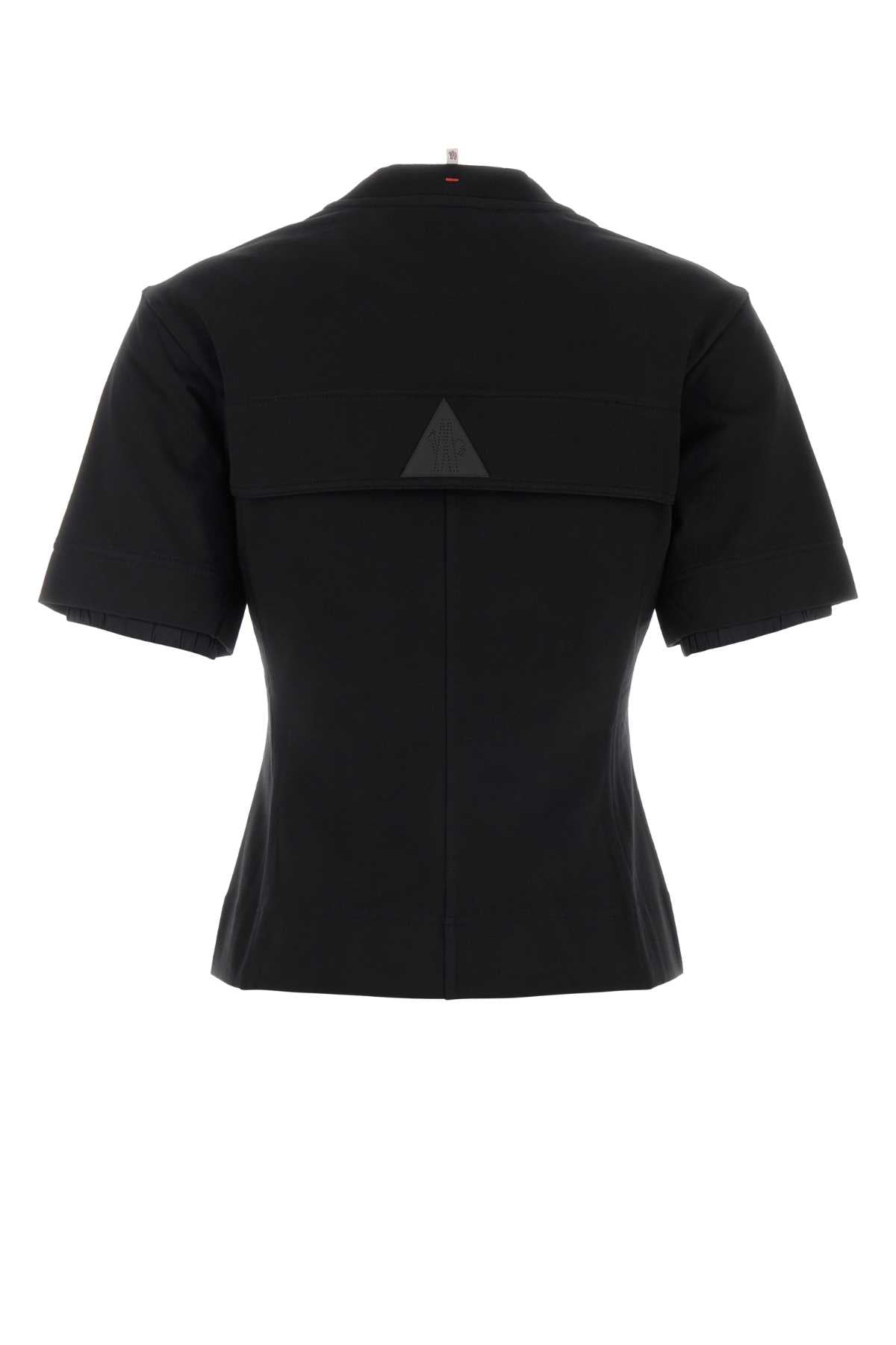 Moncler Grenoble Stretch Cotton T-Shirt — Black, view 2