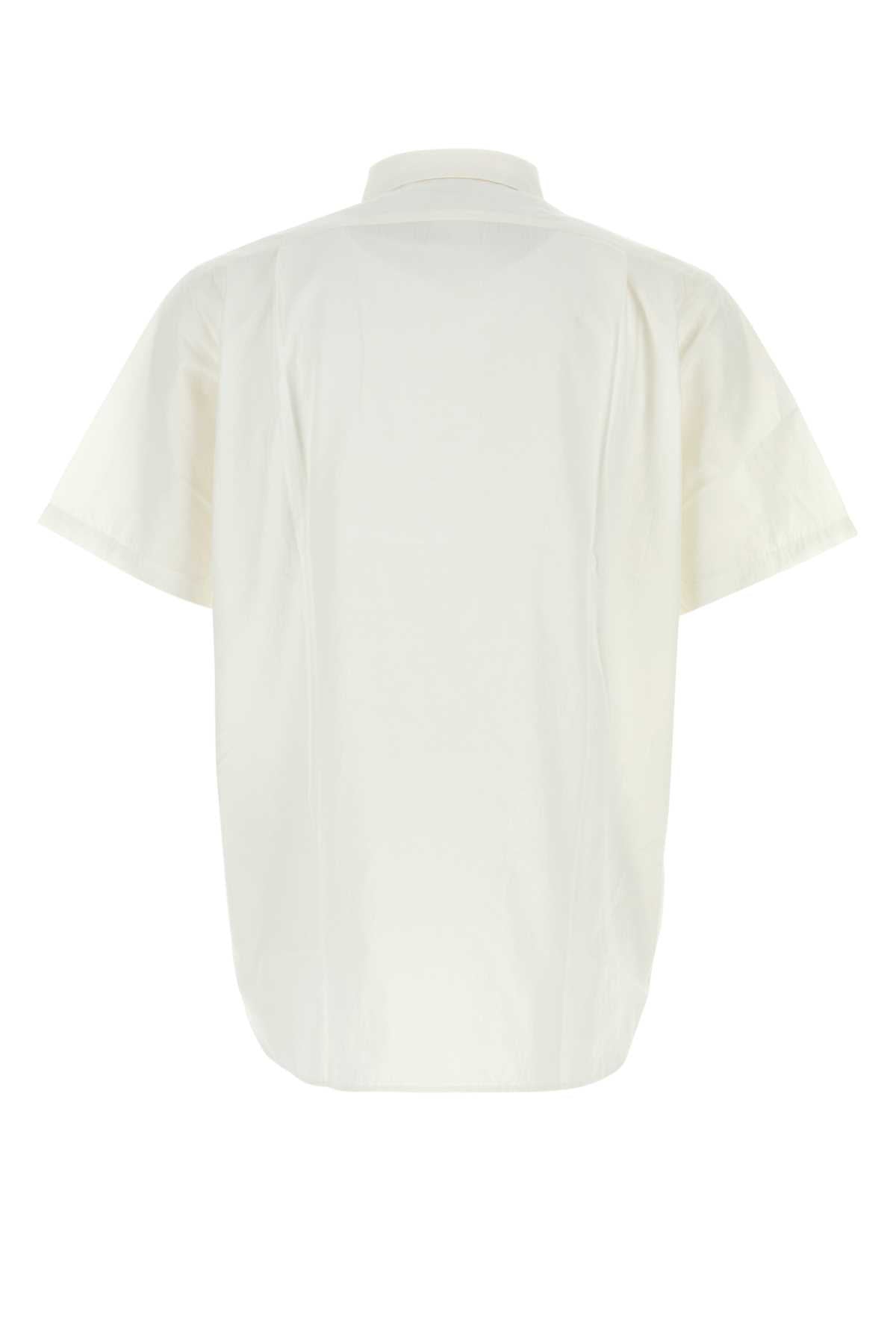 Nanamica Cotton Blend Oversize Shirt — White, view 2