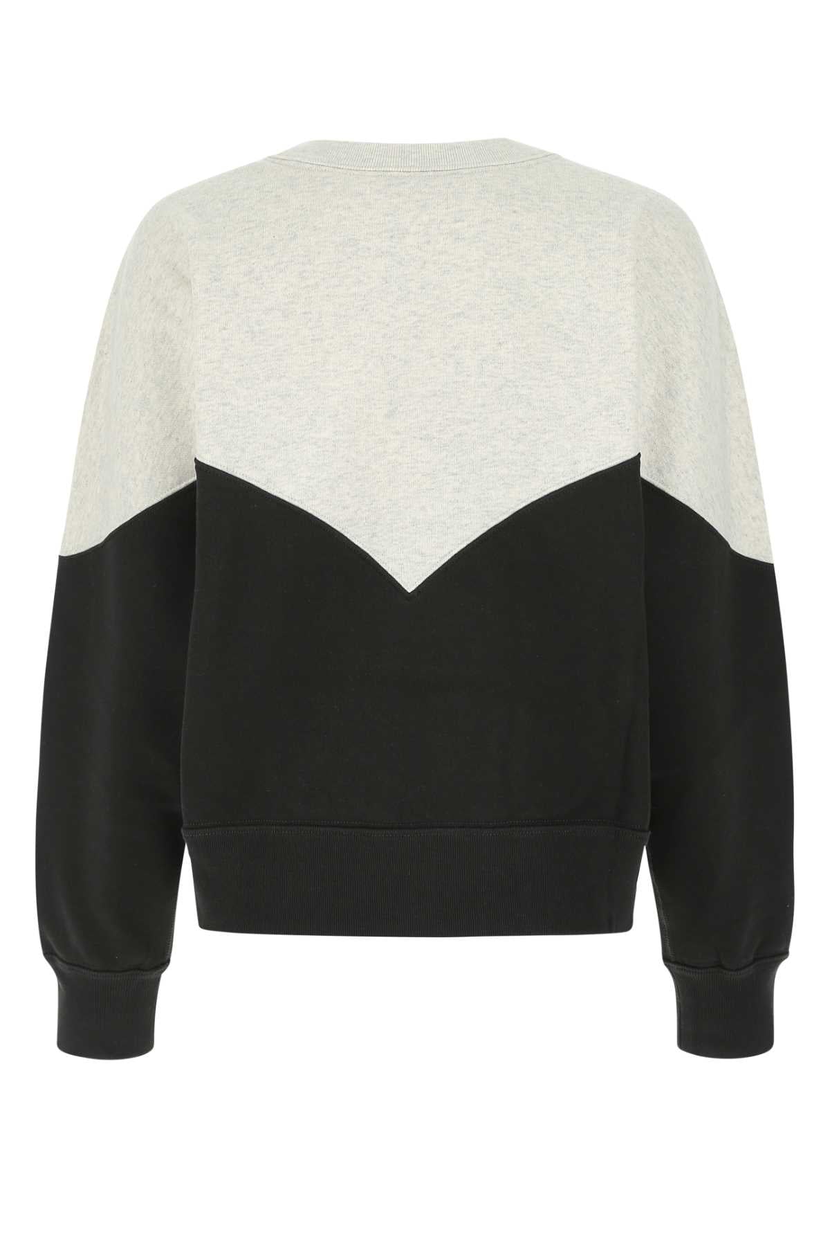 Isabel Marant Etoile Two-Tone Cotton Blend Sweatshirt — Black, view 2