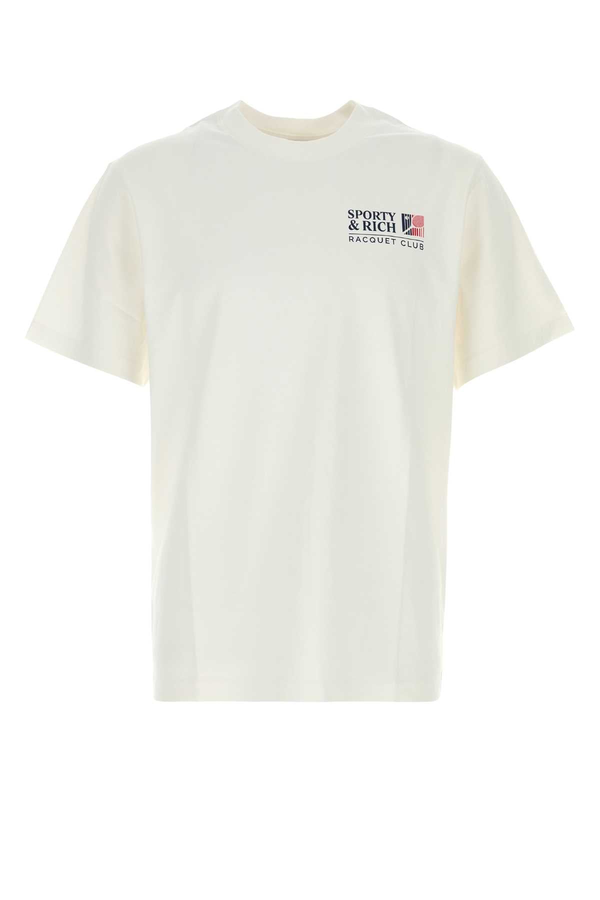 Sporty & Rich Tshirt T-Shirt — White by Sporty & Rich
