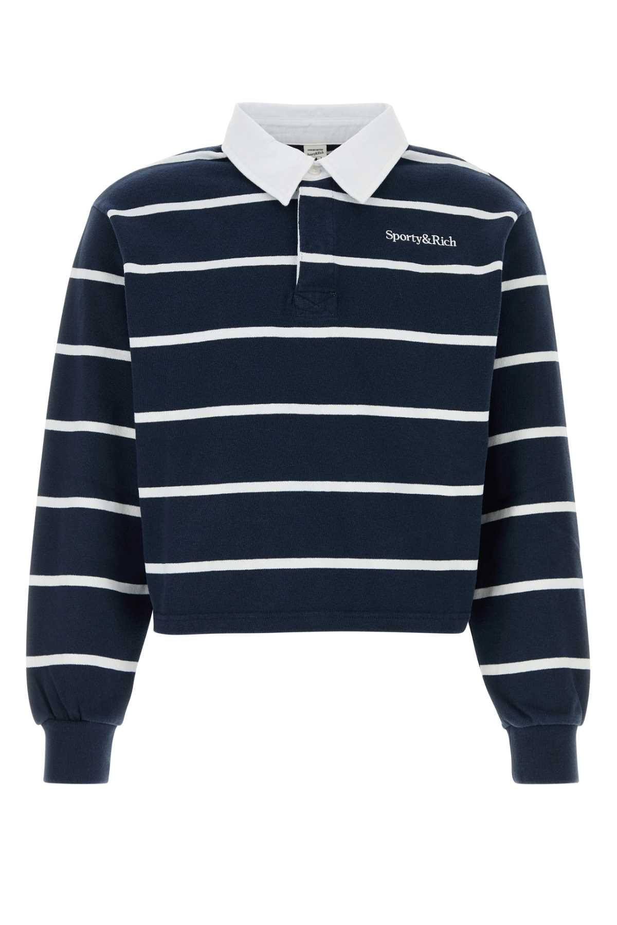 Sporty & Rich Logo Polo Shirt — Navy by Sporty & Rich