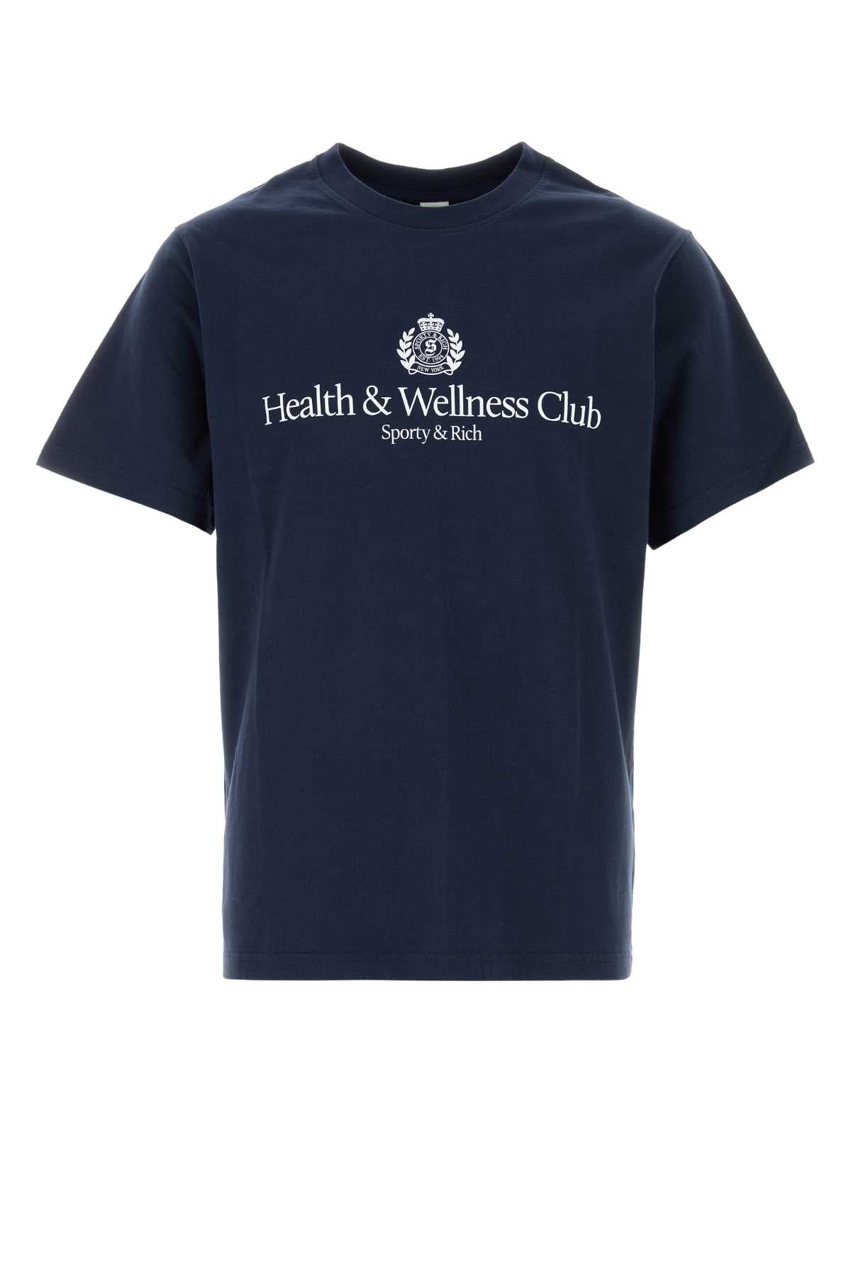 Sporty & Rich Crest T-Shirt — Navy by Sporty & Rich