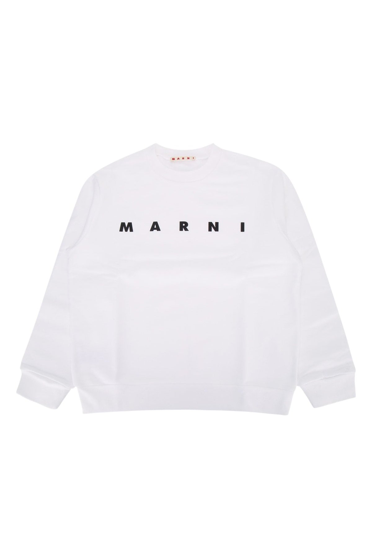 Marni Kids Logo-Embroidered Cotton Sweatshirt — White by Marni Kids