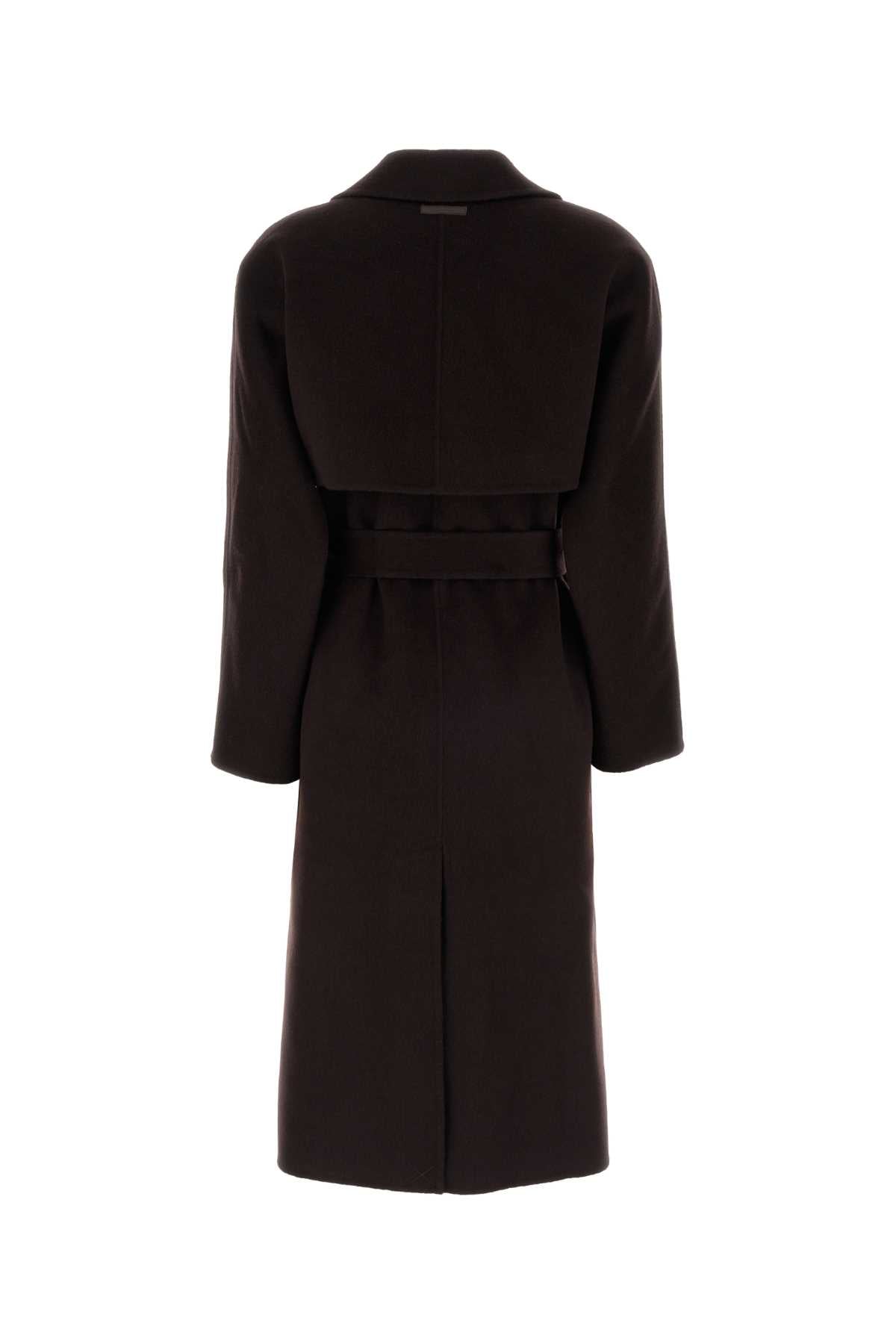 Calvin Klein Wool Coat — Brown, view 2