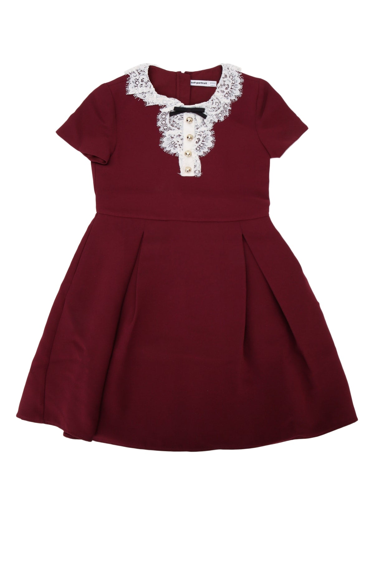Self Portrait Kids Lace Dress — Burgundy by Self Portrait Kids