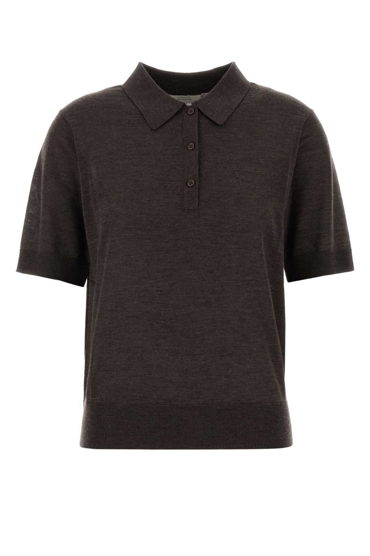 Loulou De Saison Fine Polo — Brown by Loulou De Saison