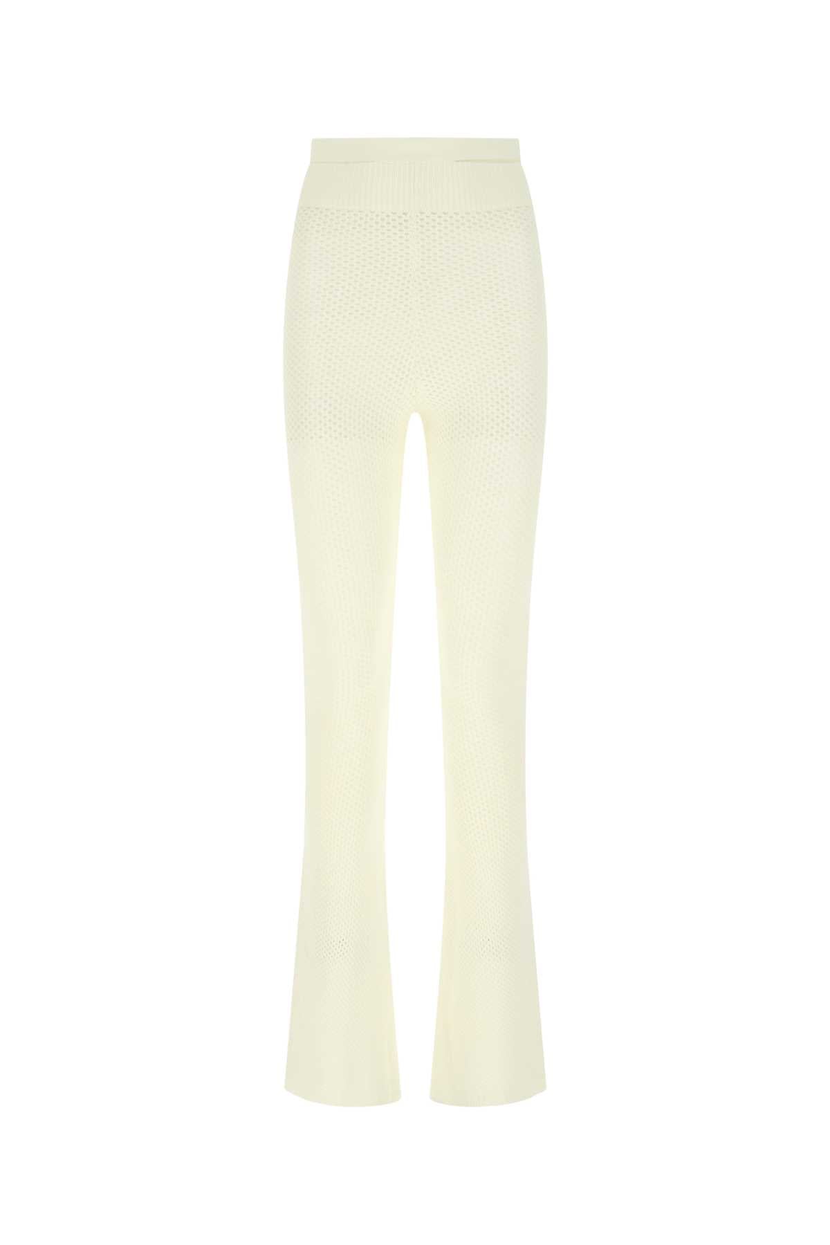 Andrea Adamo Stretch Viscose Blend Trousers — Beige by Andrea Adamo