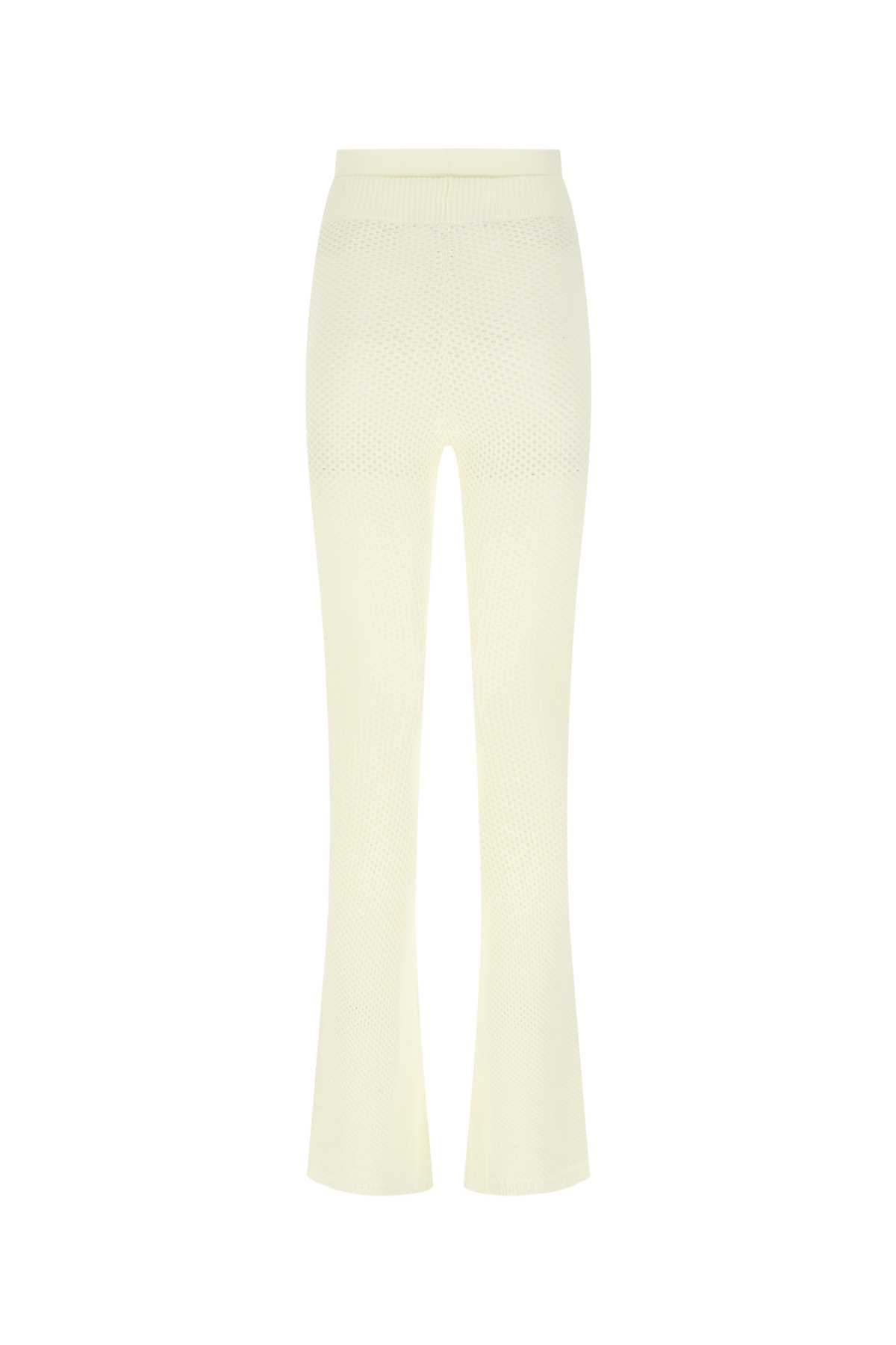 Andrea Adamo Stretch Viscose Blend Trousers — Beige, view 2
