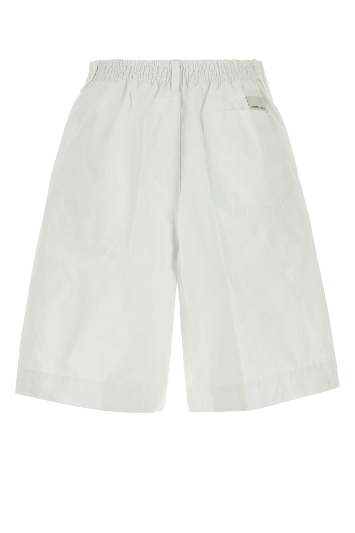 Nine In The Morning Bermuda Shorts — White, view 2