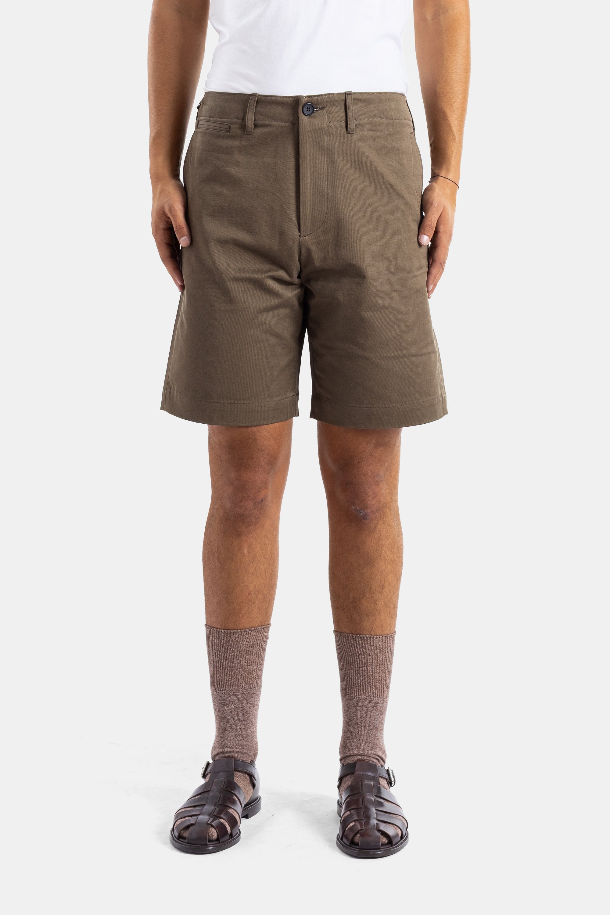 Momotaro Jeans Shorts — Brown - 36, view 2
