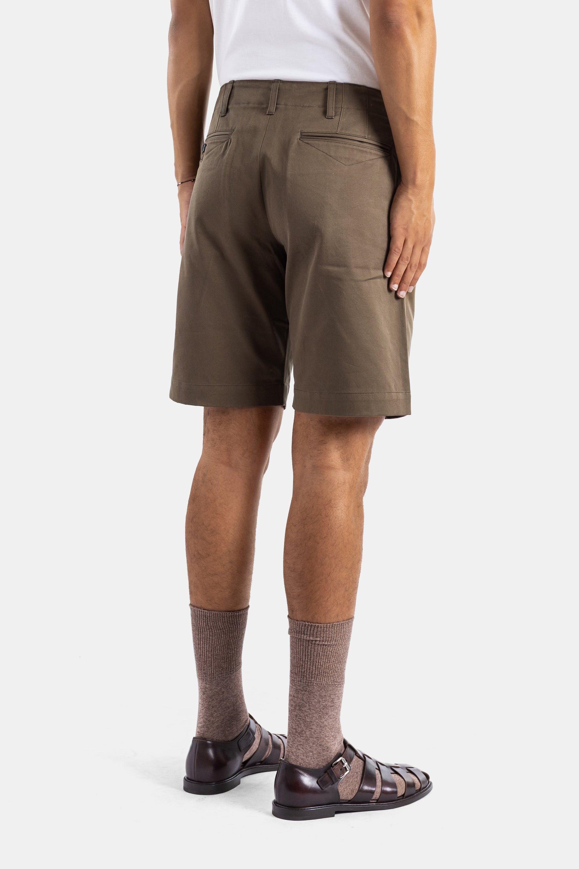 Momotaro Jeans Shorts — Brown - 36, view 4