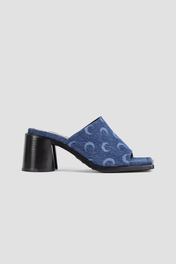 Marine Serre Ms Mule — Blue by Marine Serre