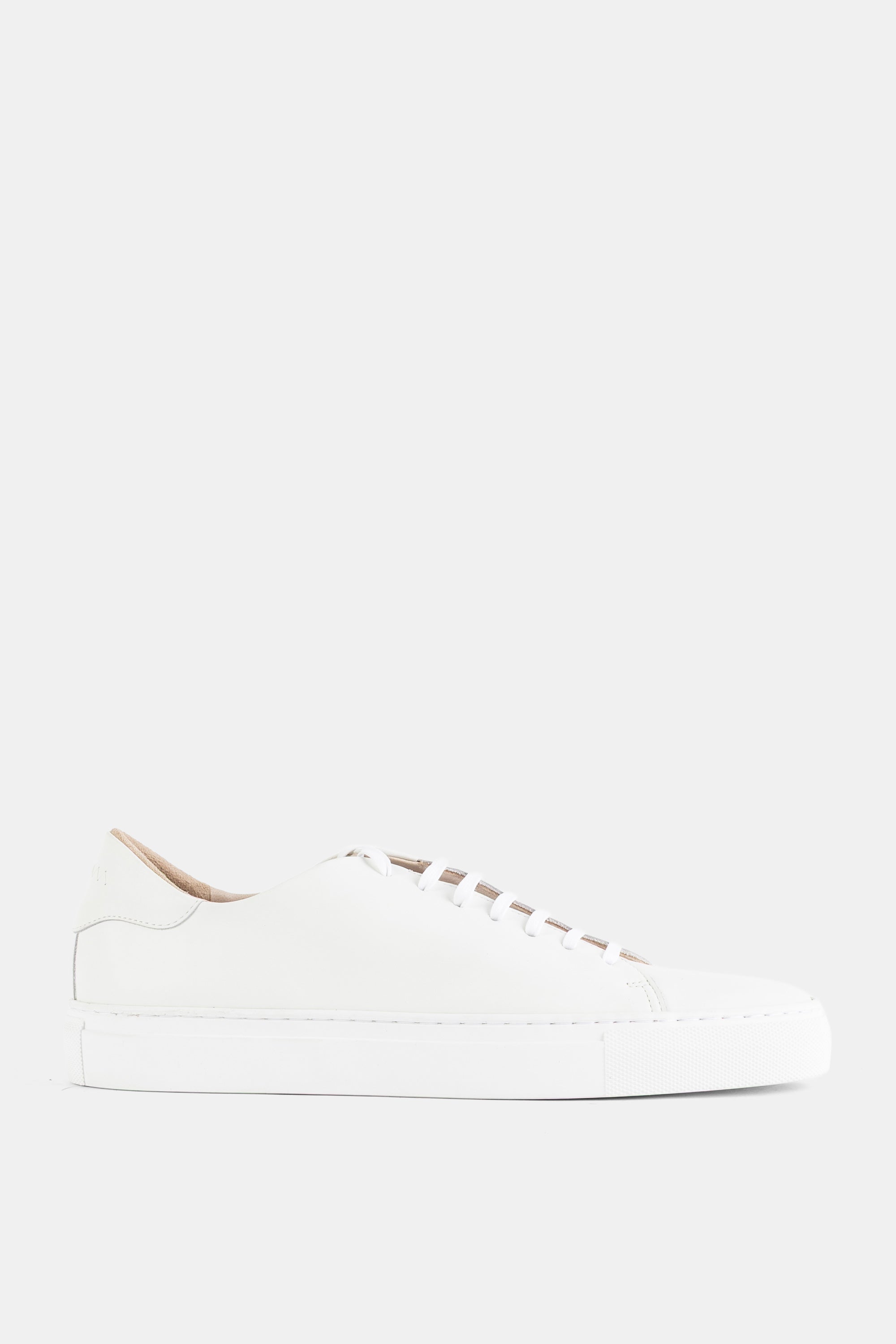 Brightway Smooth Leather Low-Top Sneaker — White by Brightway