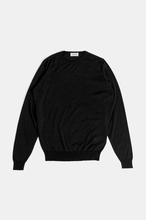 Smedley Lundy Sweater — Black by Smedley