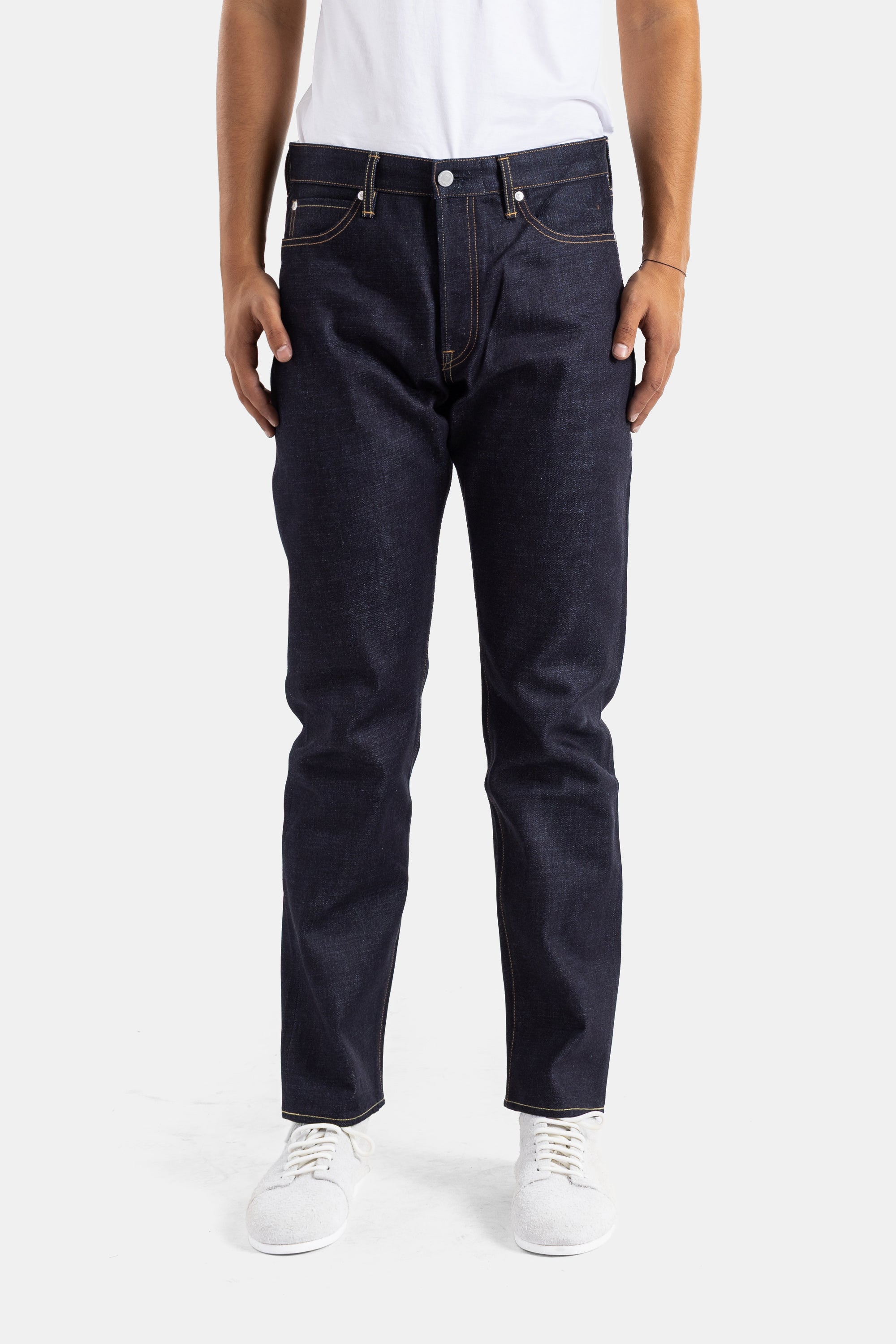 Momotaro Organic Selvedge Denim Jeans — Blue - 28, view 2