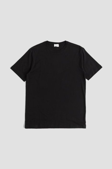 Handvaerk Peruvian Pima Cotton Crew Neck T-Shirt — Black by Handvaerk