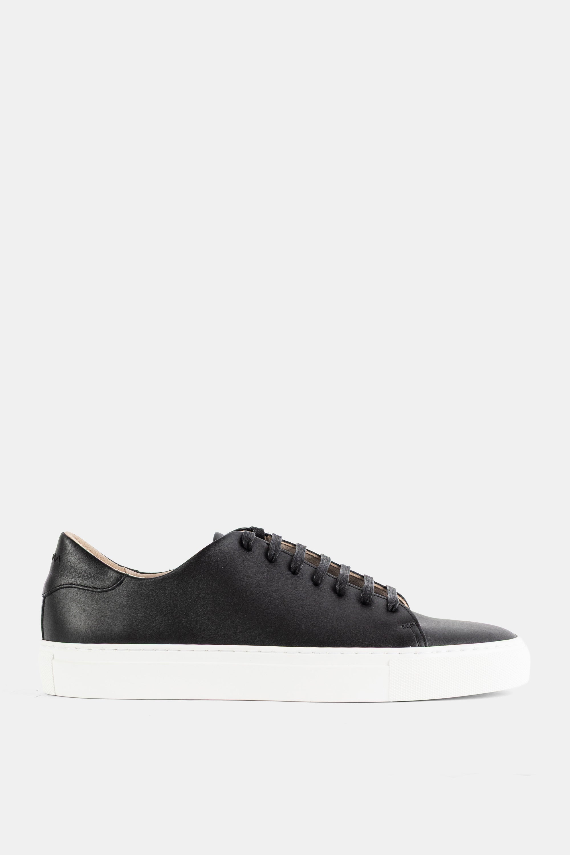Brightway Smooth Leather Low-Top Sneakers — Black by Brightway