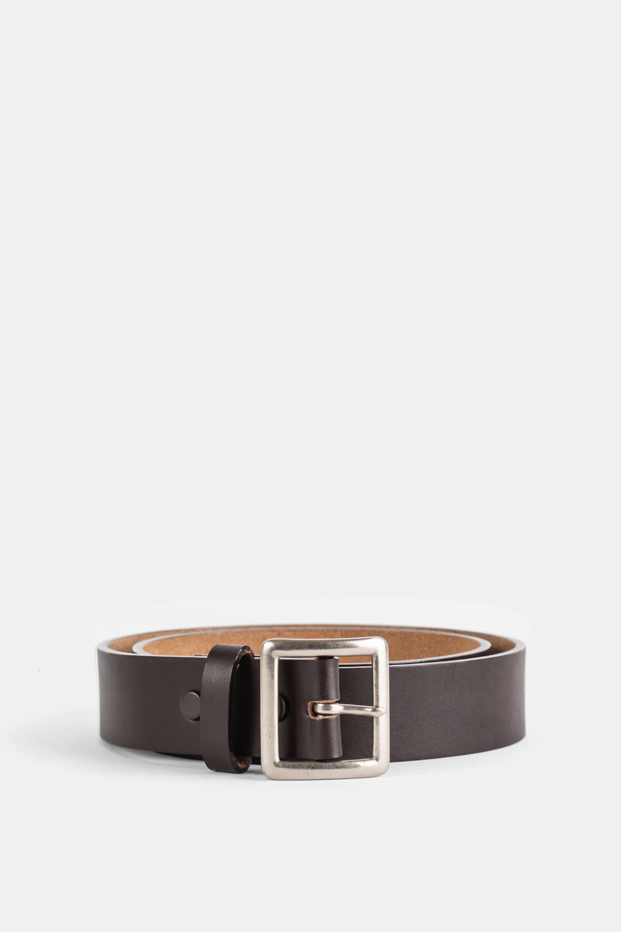 Taiga Takahashi Leather Belt — Brown by Taiga Takahashi