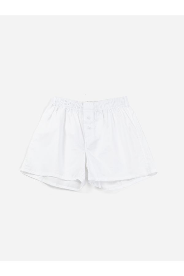 Handvaerk Cotton Boxer Shorts — White by Handvaerk