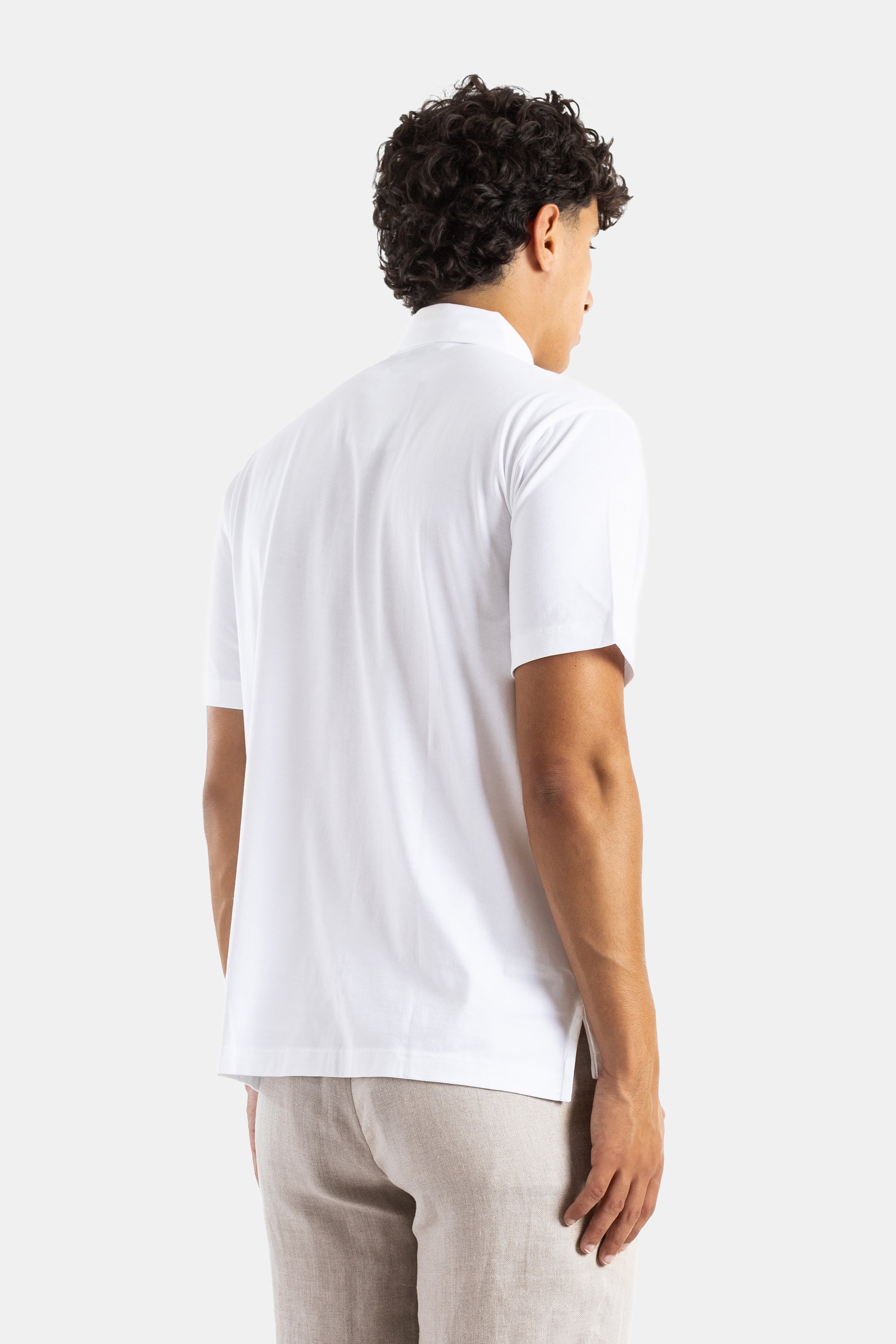 Handvaerk Pima Cotton Polo — White, view 3