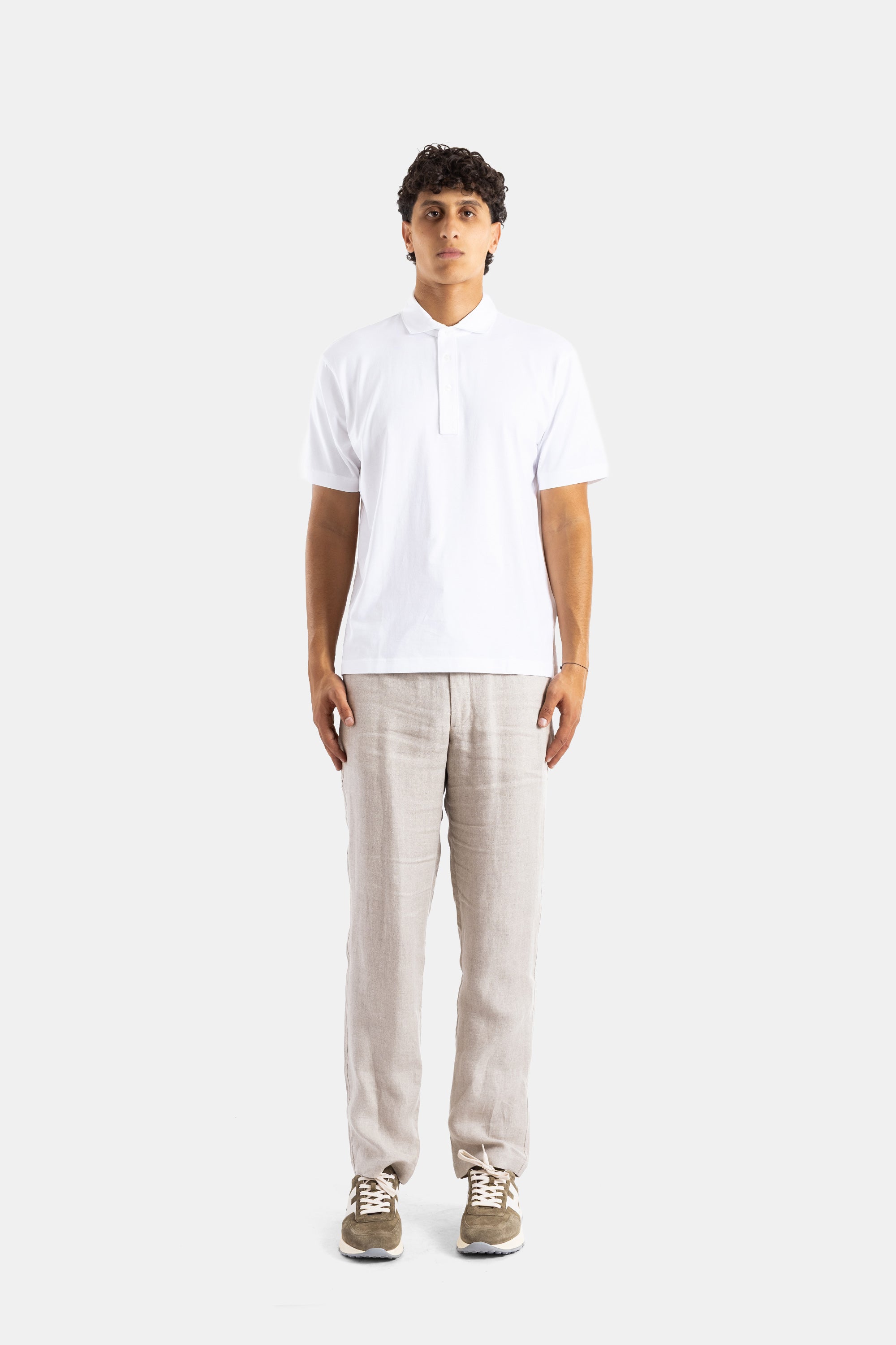 Handvaerk Pima Cotton Polo — White, view 4