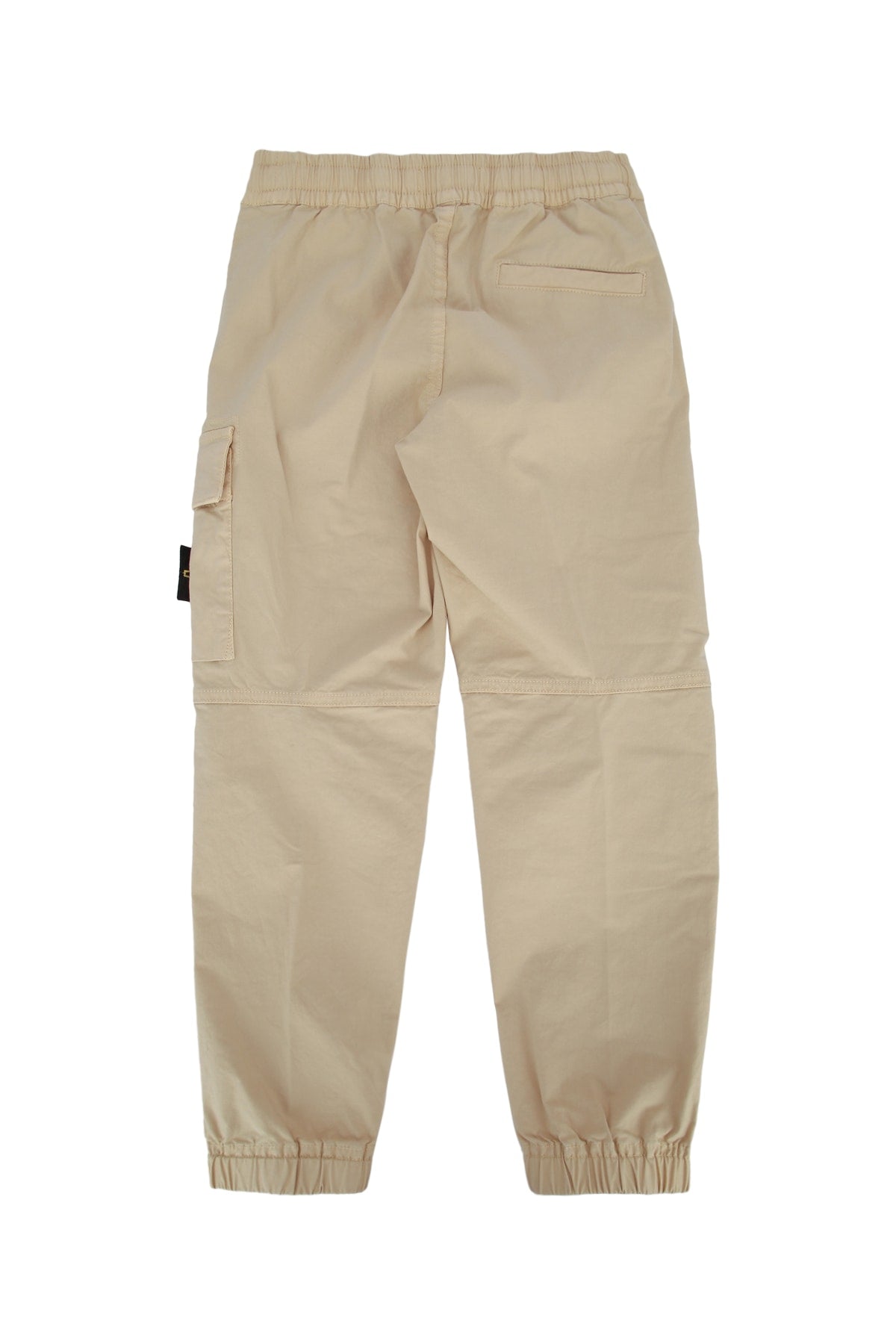 Stone Island Kids Multi-Pocket Cotton Blend Cargo Pants — Beige, view 2