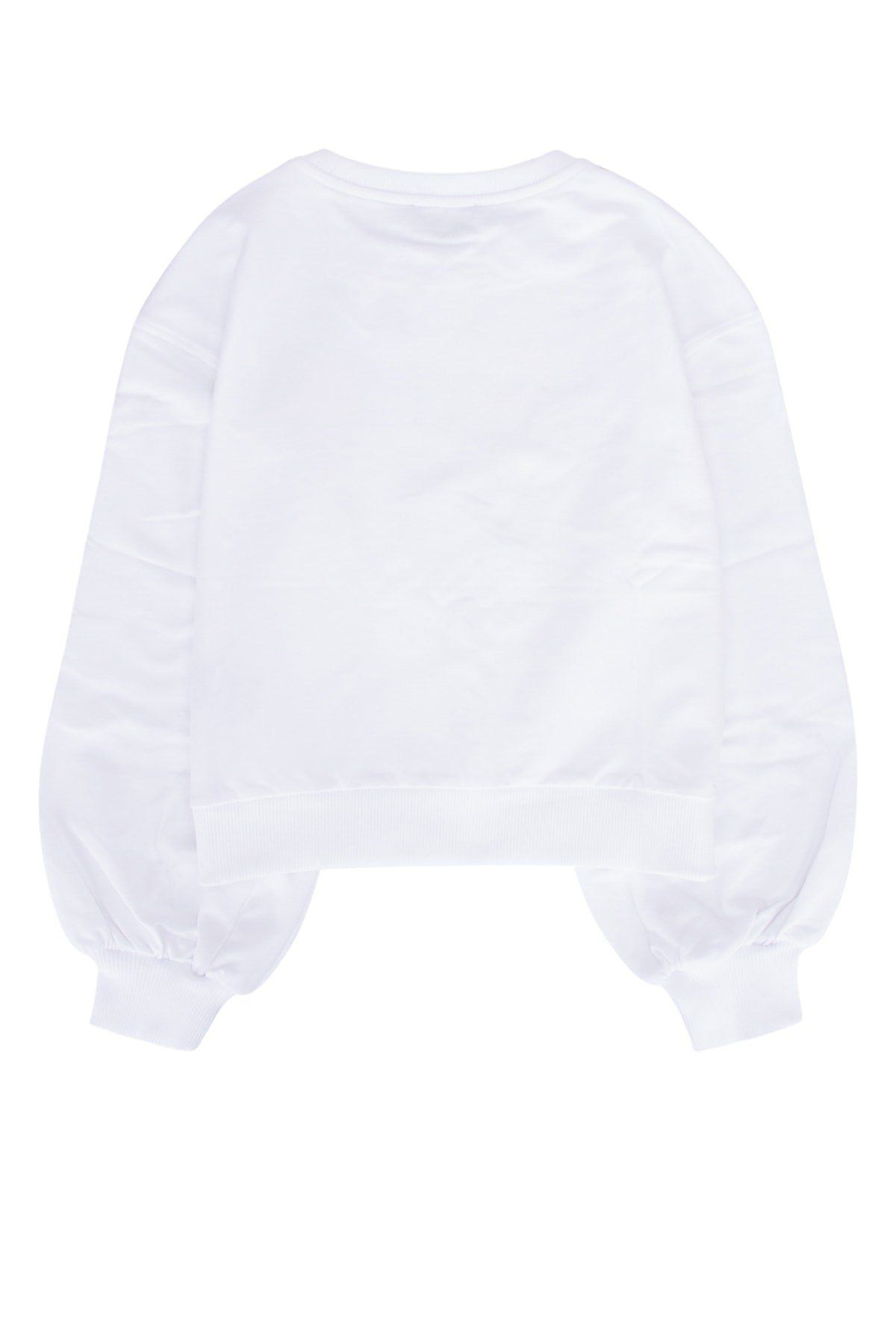 Moschino Kids Logo-Print Sweatshirt — White, view 2