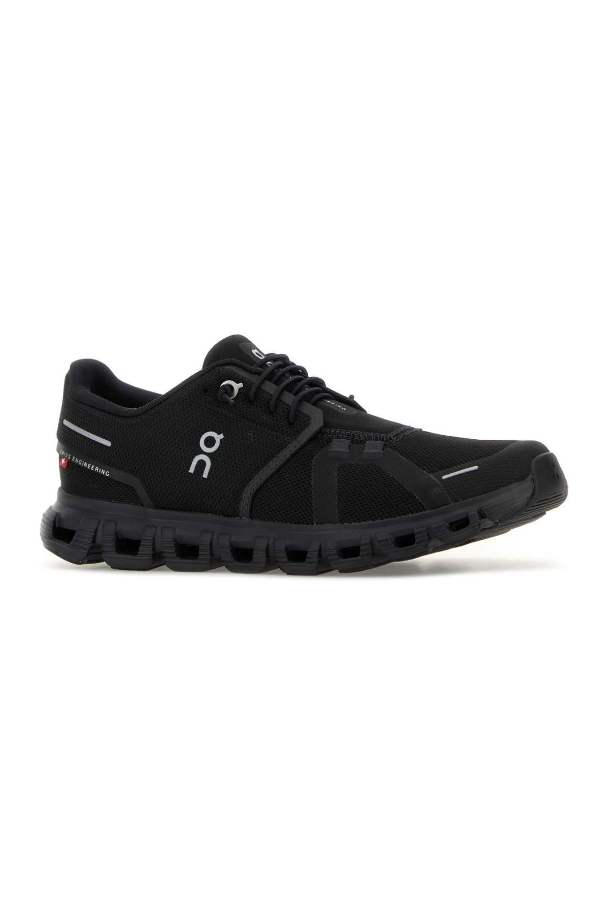 On Running Cloud 6 Sneaker — Black, view 2