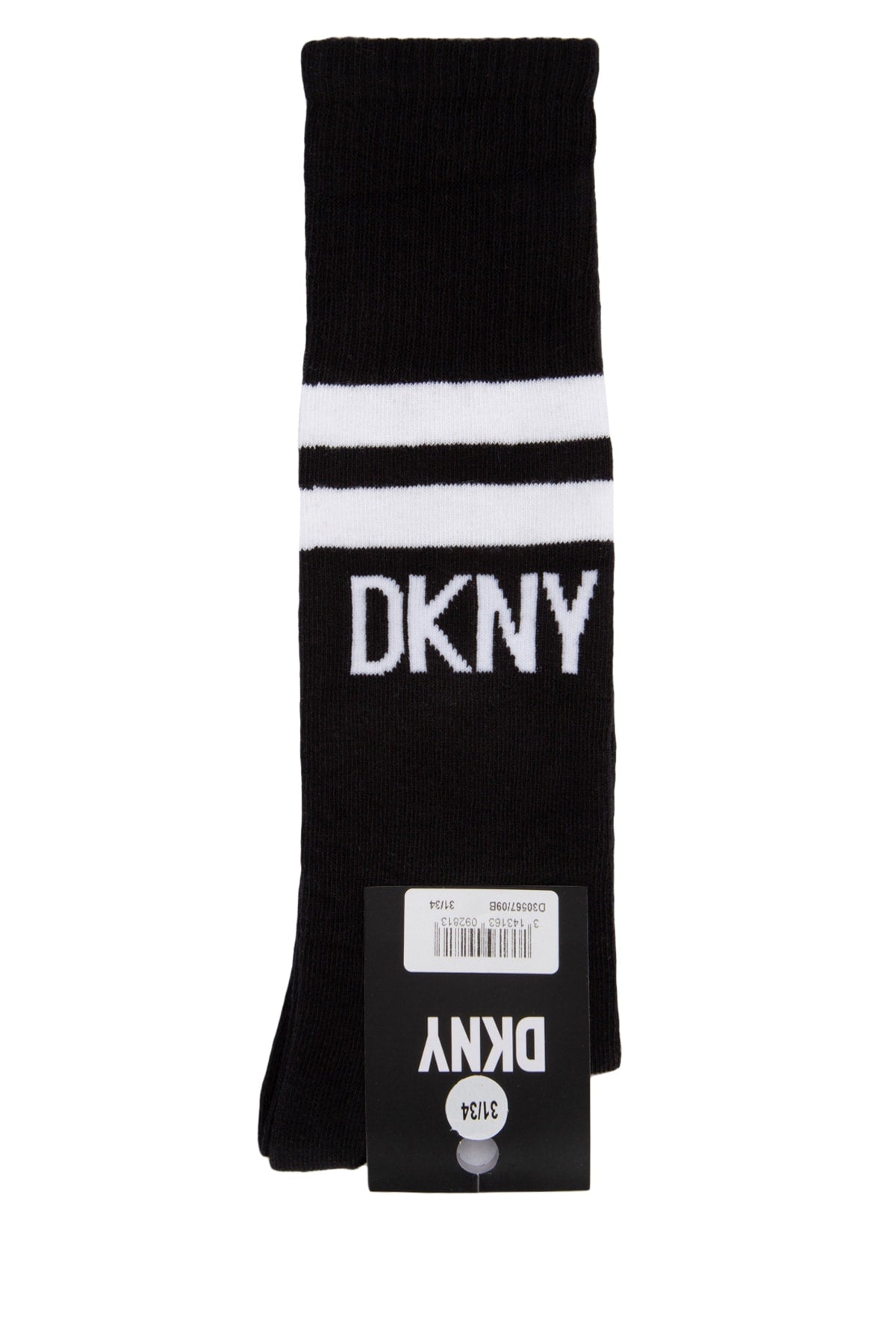 Dkny Junior Striped Logo Socks — Black by Dkny Junior