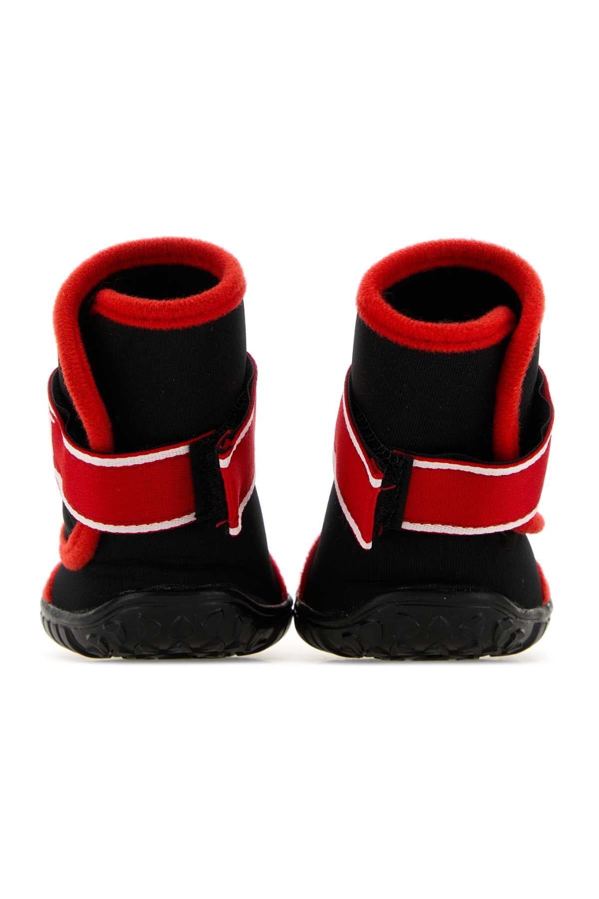 Two-Tone Fabric Poldo Dog Couture X Moonboot Shoes Red Extra-accessori, view 2