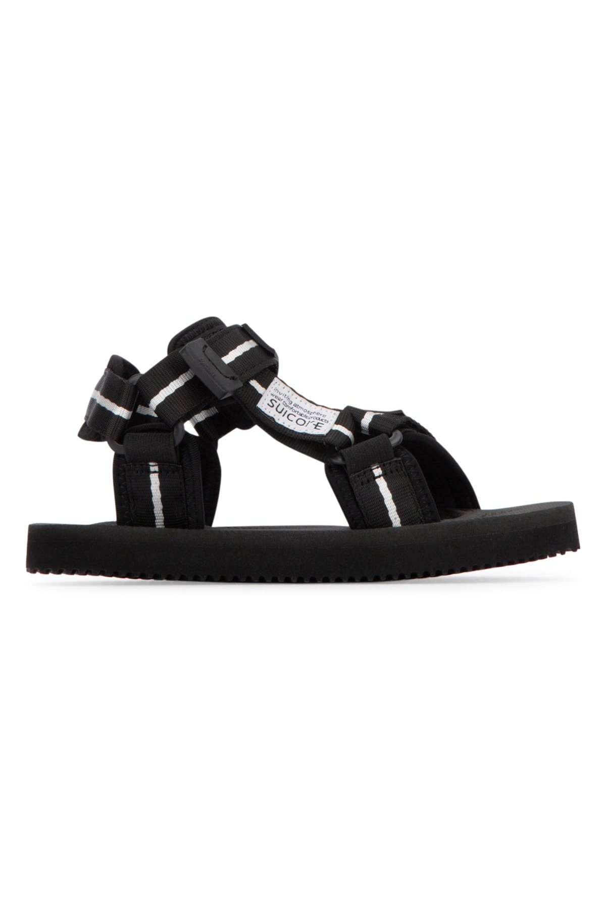 Palm Angels Kids Adjustable Strap Sneaker — Black by Palm Angels Kids